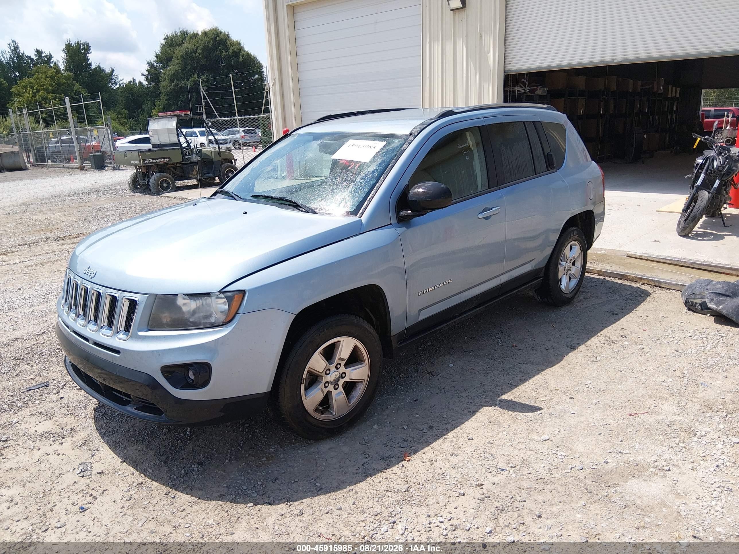2014 Jeep Compass Sport Blue vin: 1C4NJCBAXED508471