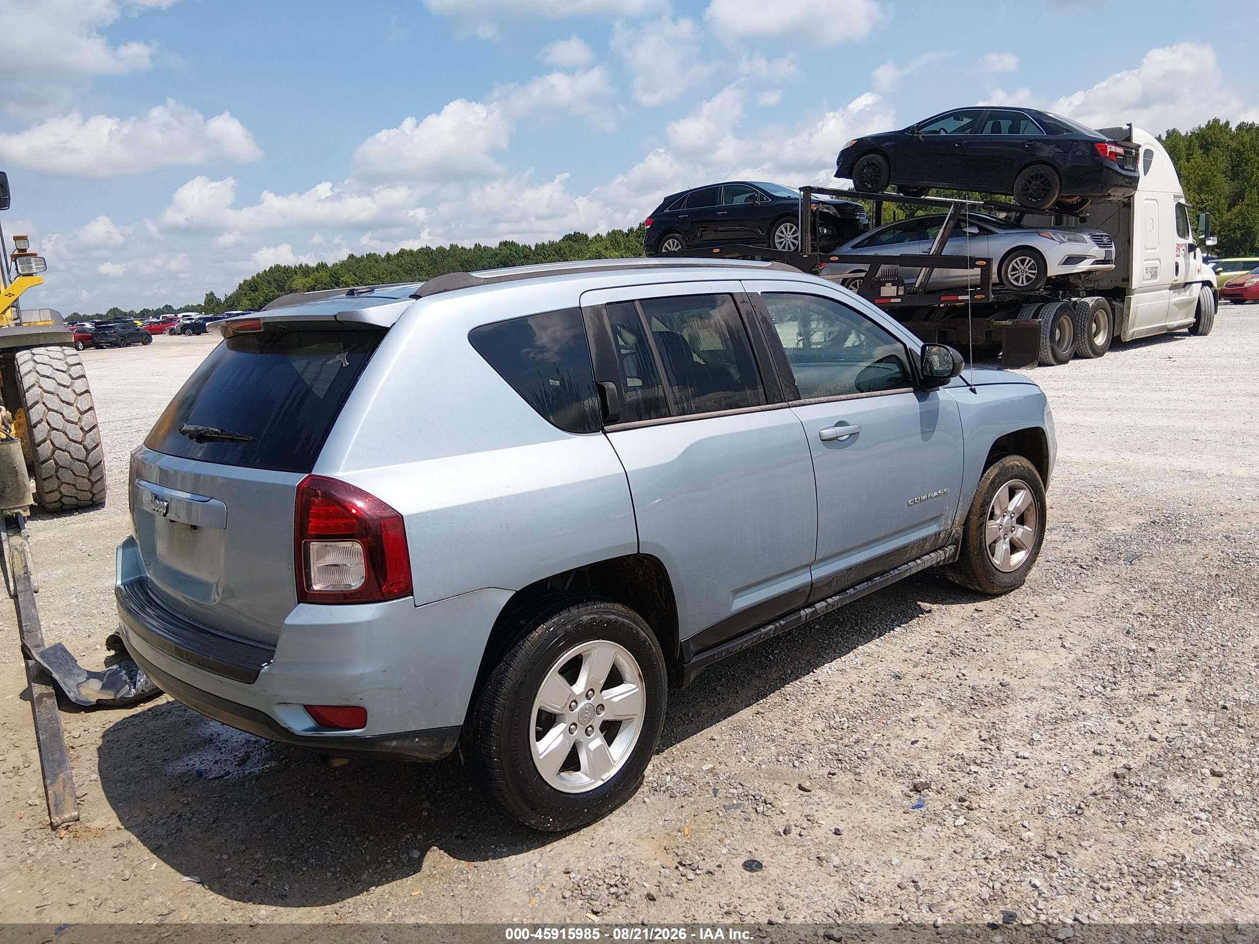2014 Jeep Compass Sport Blue vin: 1C4NJCBAXED508471