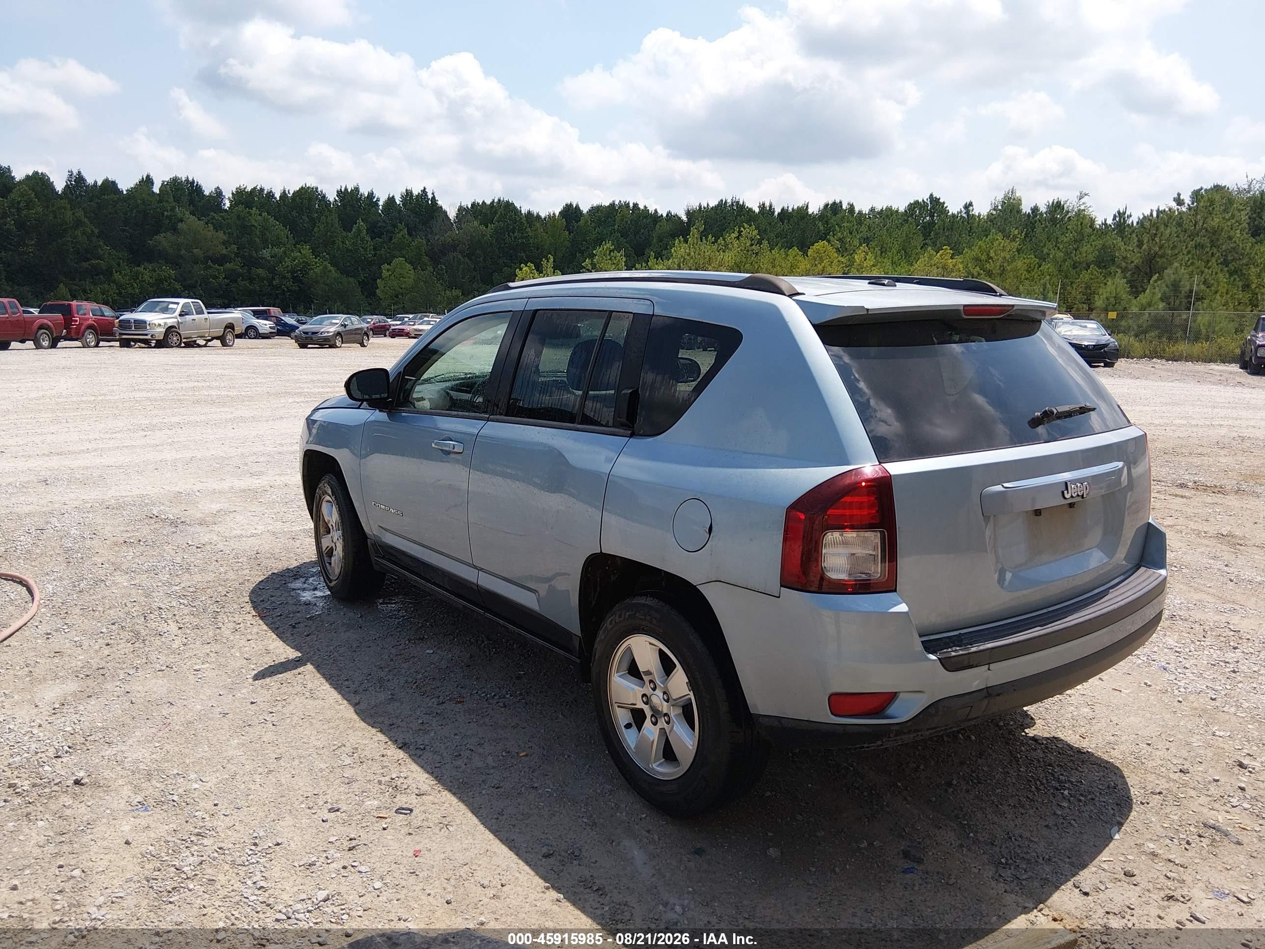 2014 Jeep Compass Sport Blue vin: 1C4NJCBAXED508471