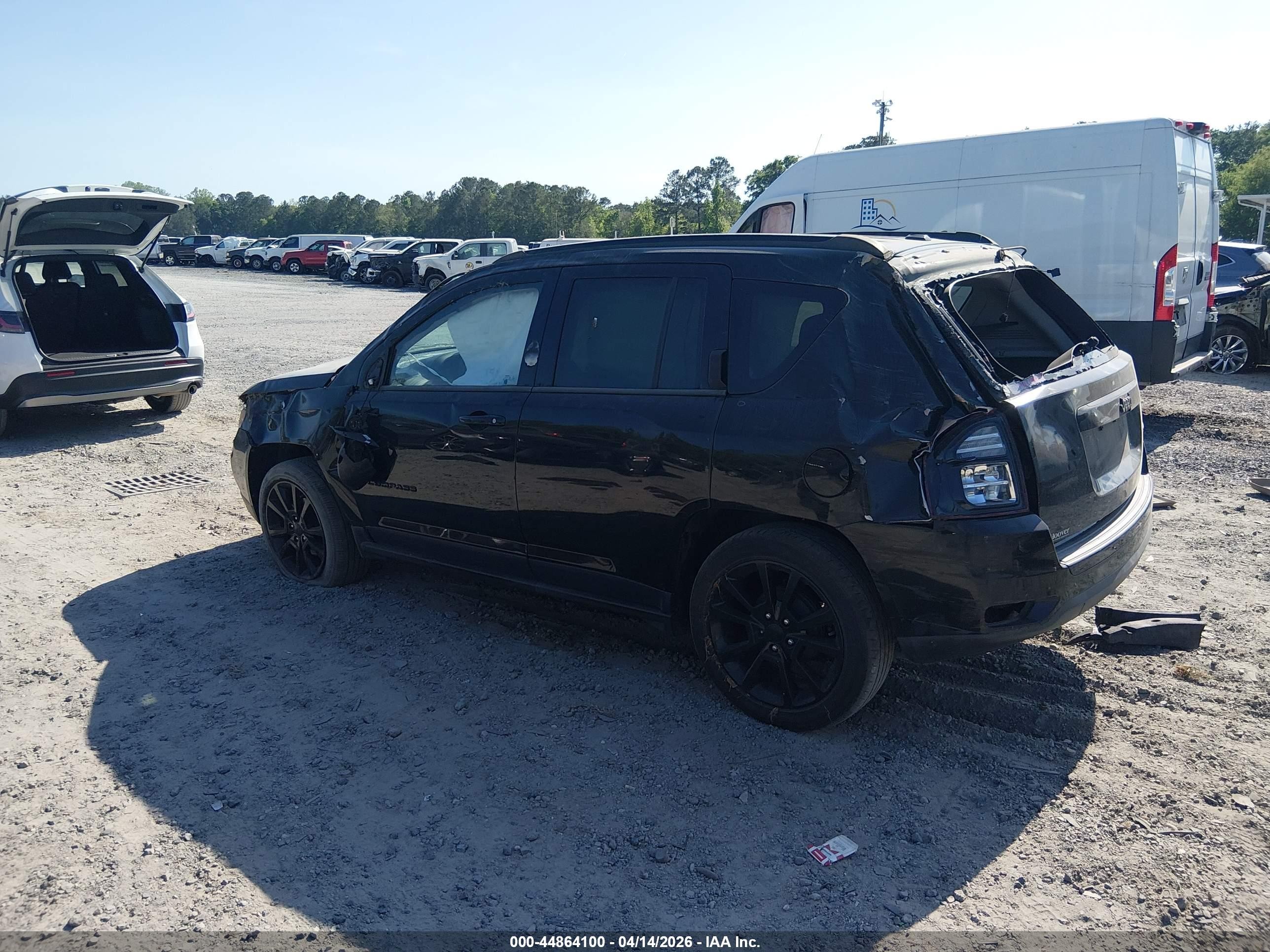 2014 Jeep Compass Altitude Black vin: 1C4NJCBAXED887259