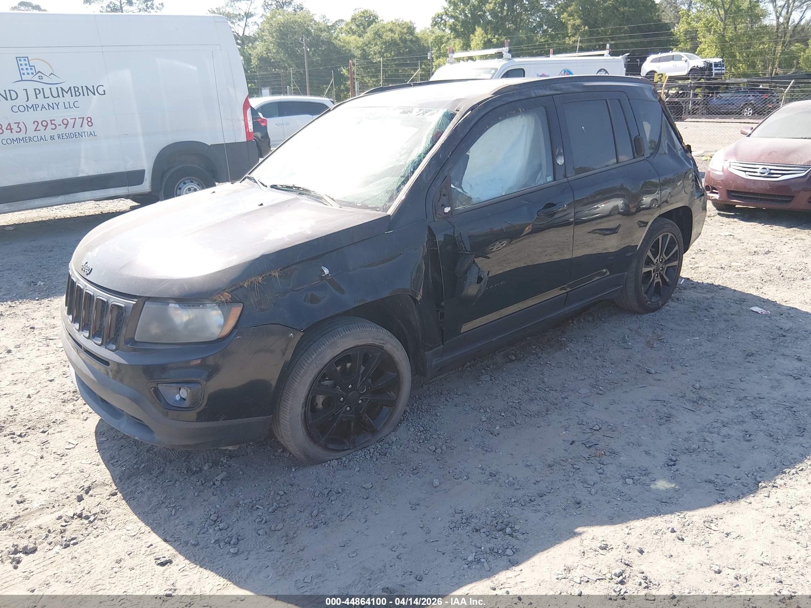 2014 Jeep Compass Altitude Black vin: 1C4NJCBAXED887259