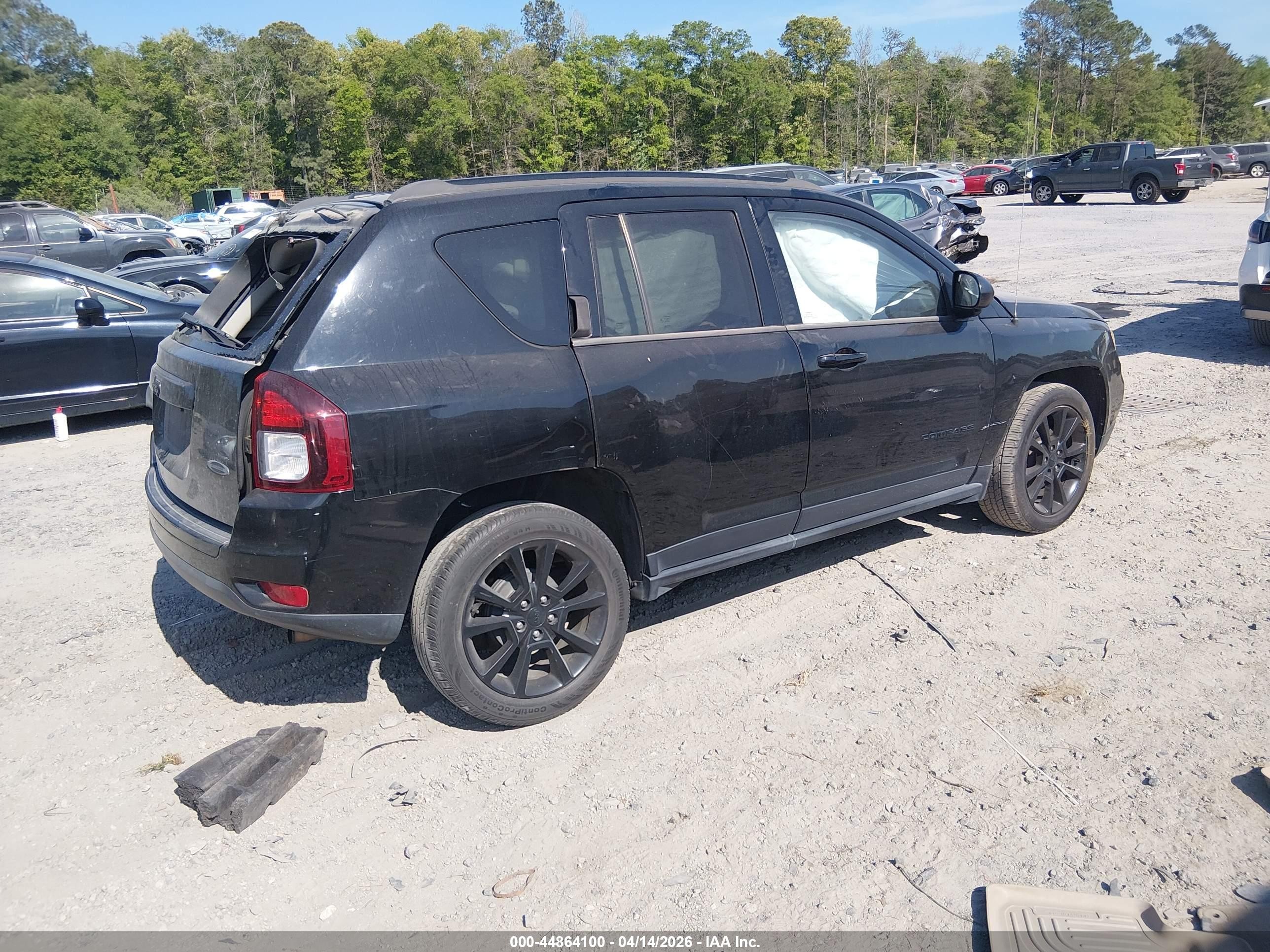 2014 Jeep Compass Altitude Black vin: 1C4NJCBAXED887259