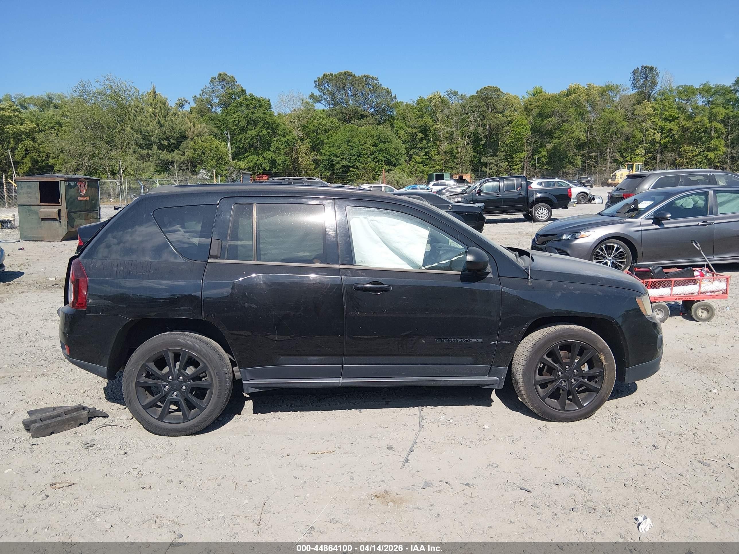2014 Jeep Compass Altitude Black vin: 1C4NJCBAXED887259
