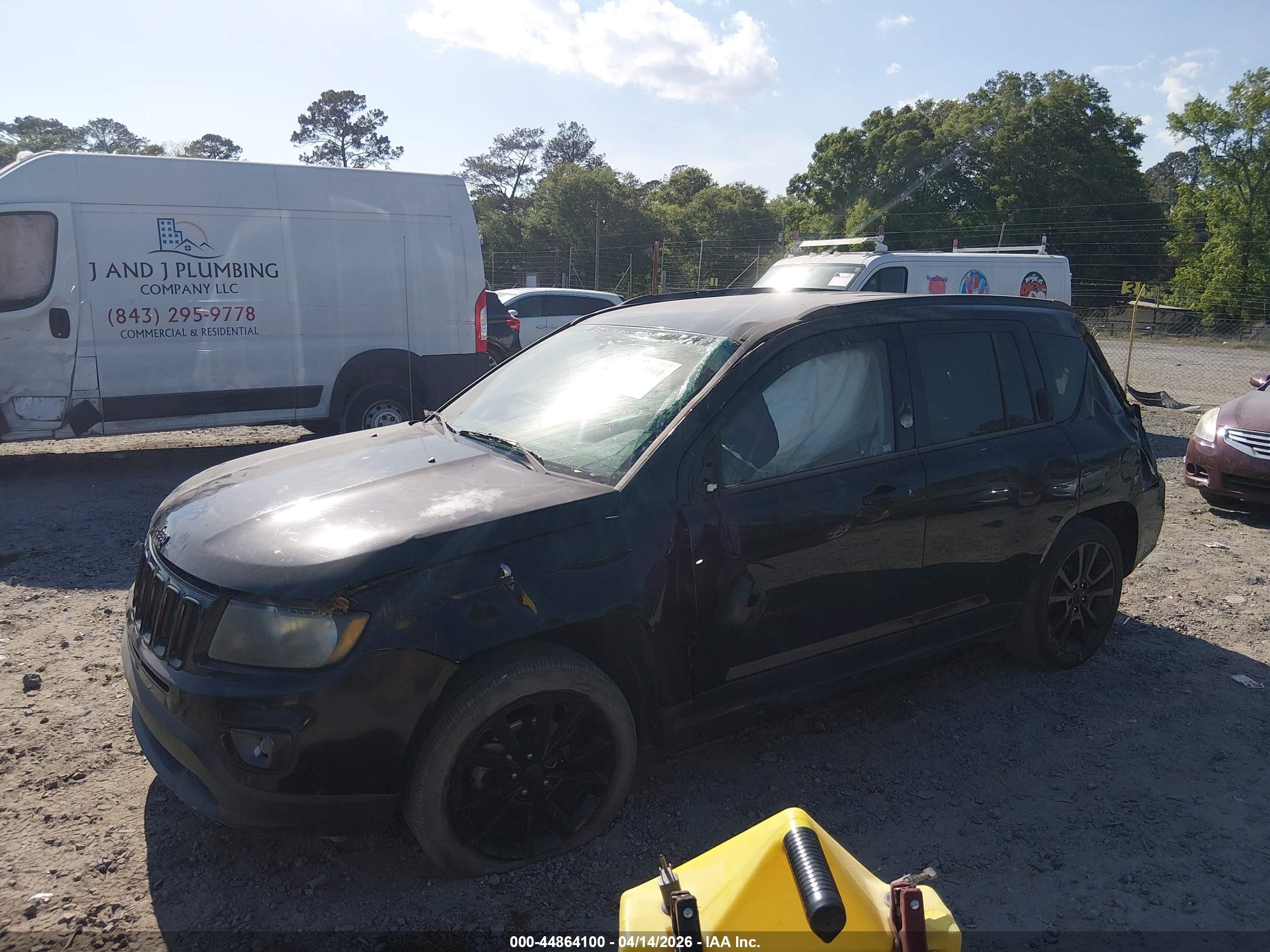 2014 Jeep Compass Altitude Black vin: 1C4NJCBAXED887259