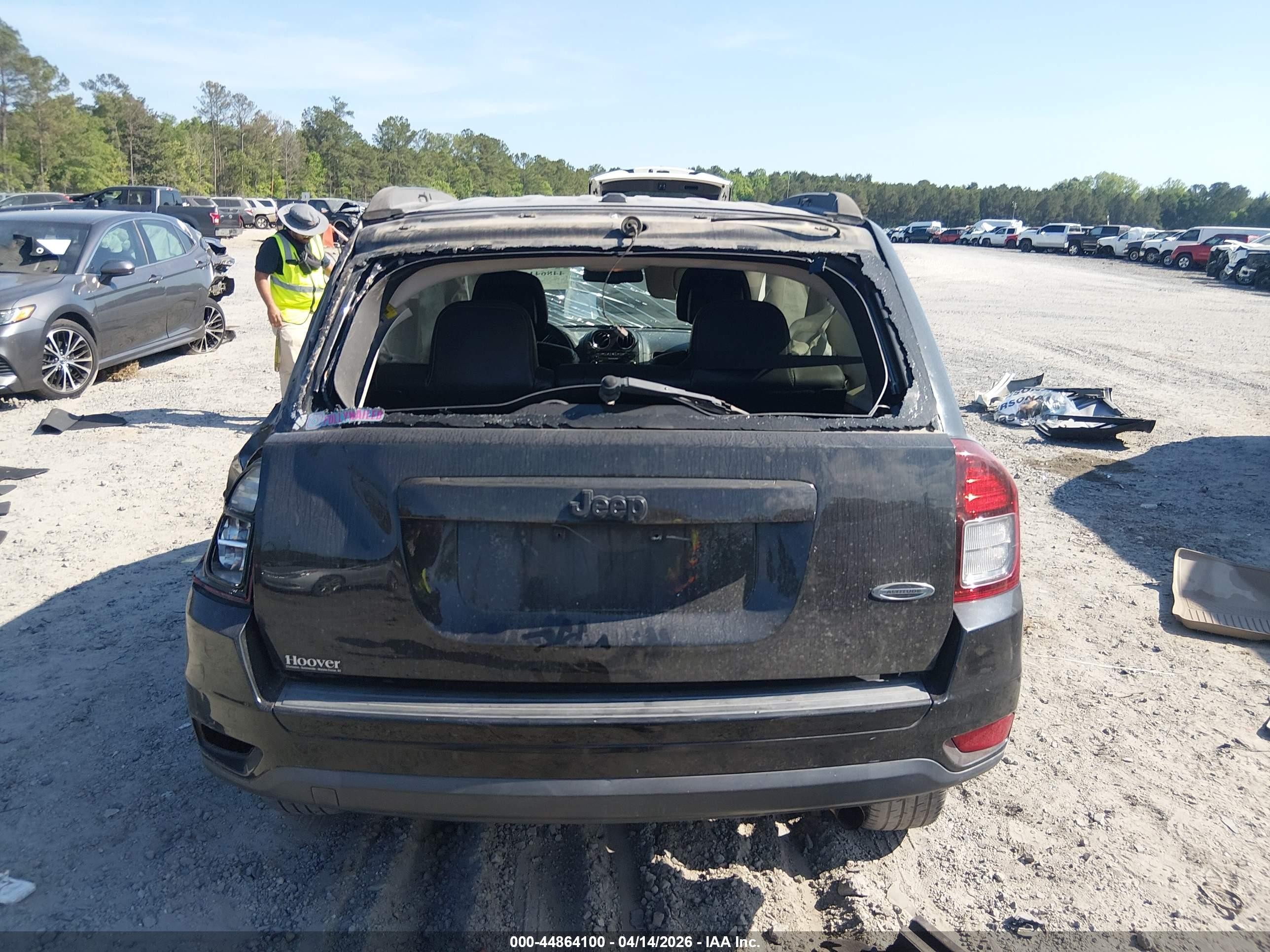 2014 Jeep Compass Altitude Black vin: 1C4NJCBAXED887259