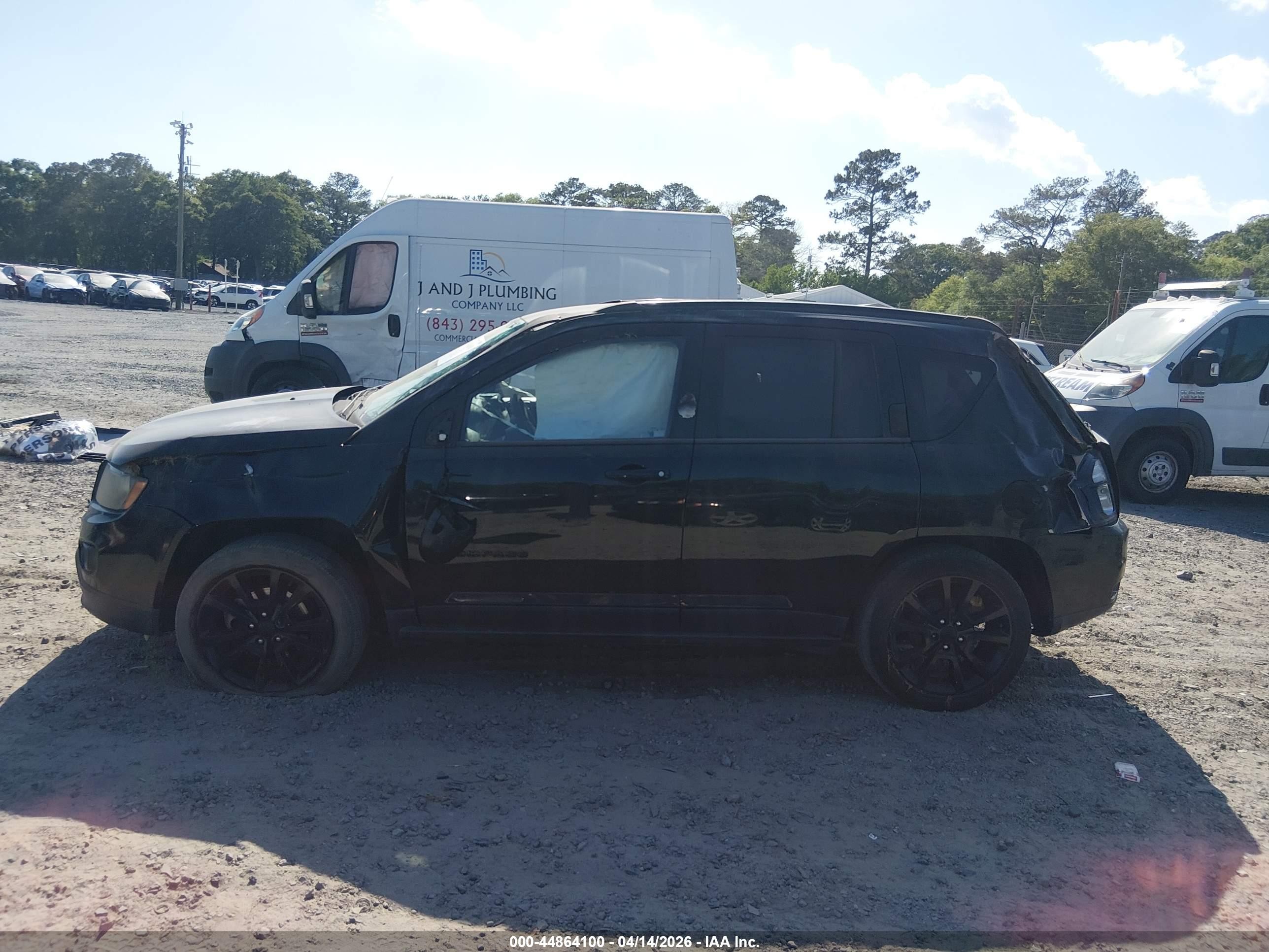 2014 Jeep Compass Altitude Black vin: 1C4NJCBAXED887259