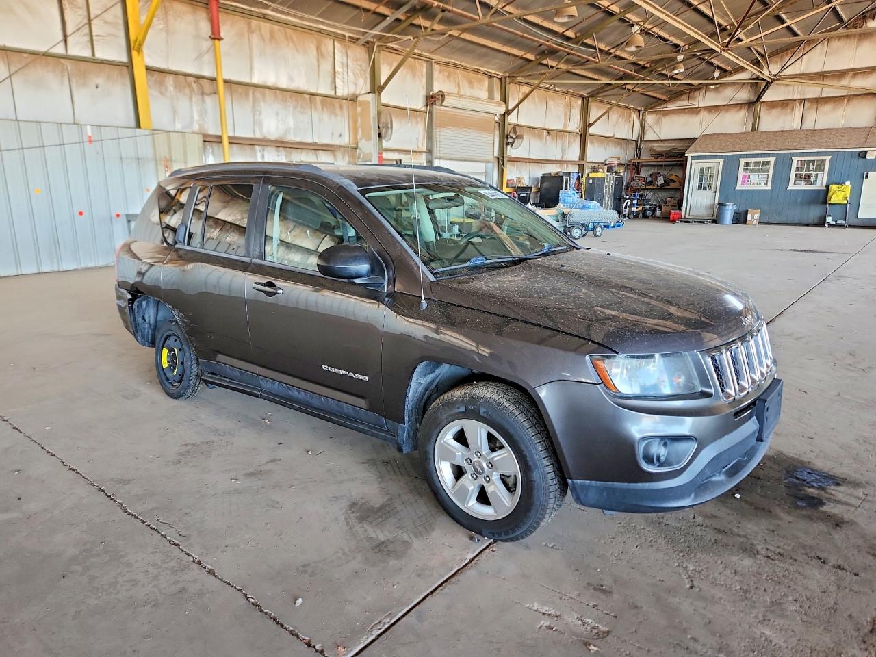 2015 Jeep Compass Sport Gray vin: 1C4NJCBAXFD250387