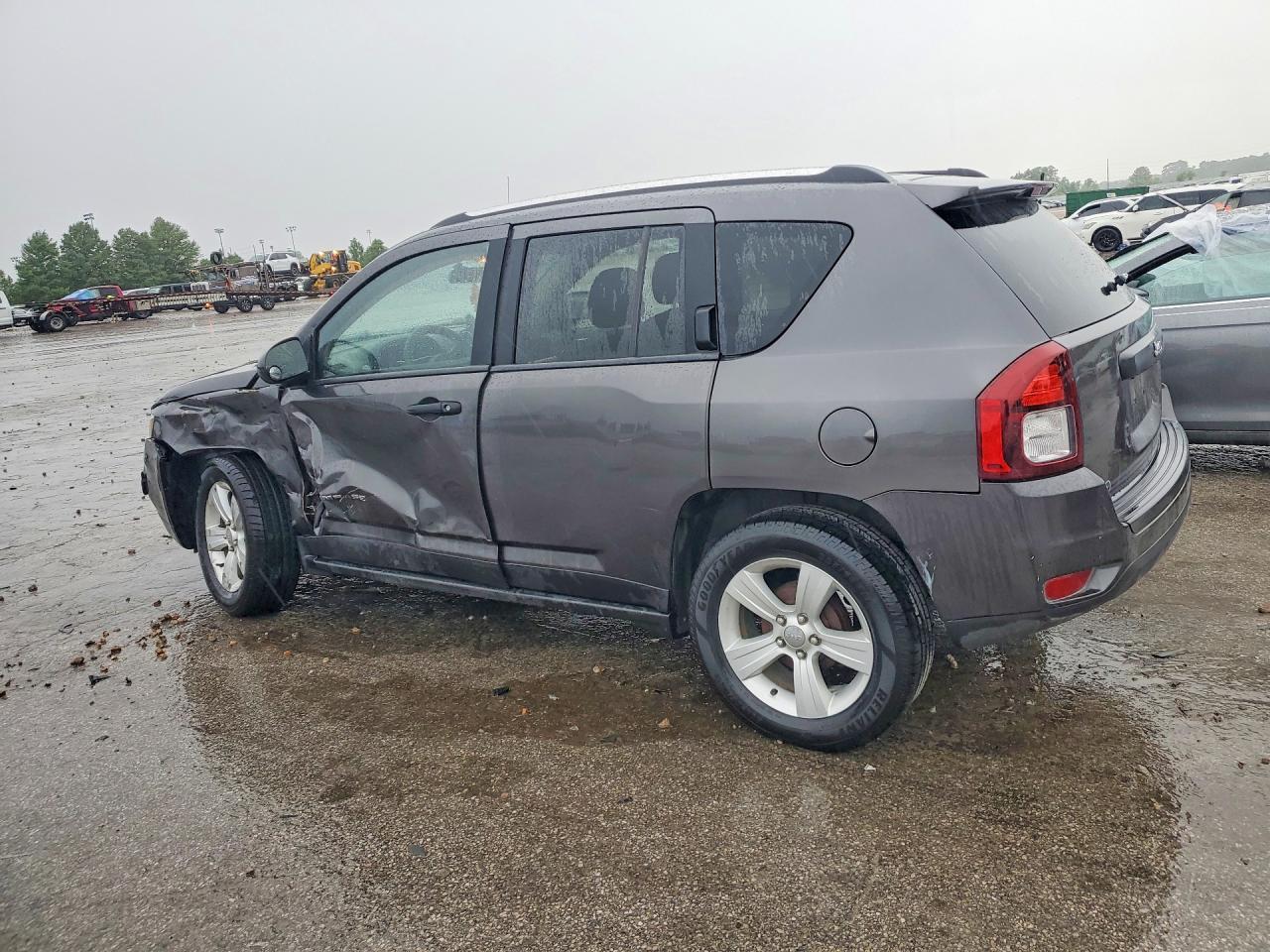 2014 Jeep Compass Sport Gray vin: 1C4NJCBB0ED740201
