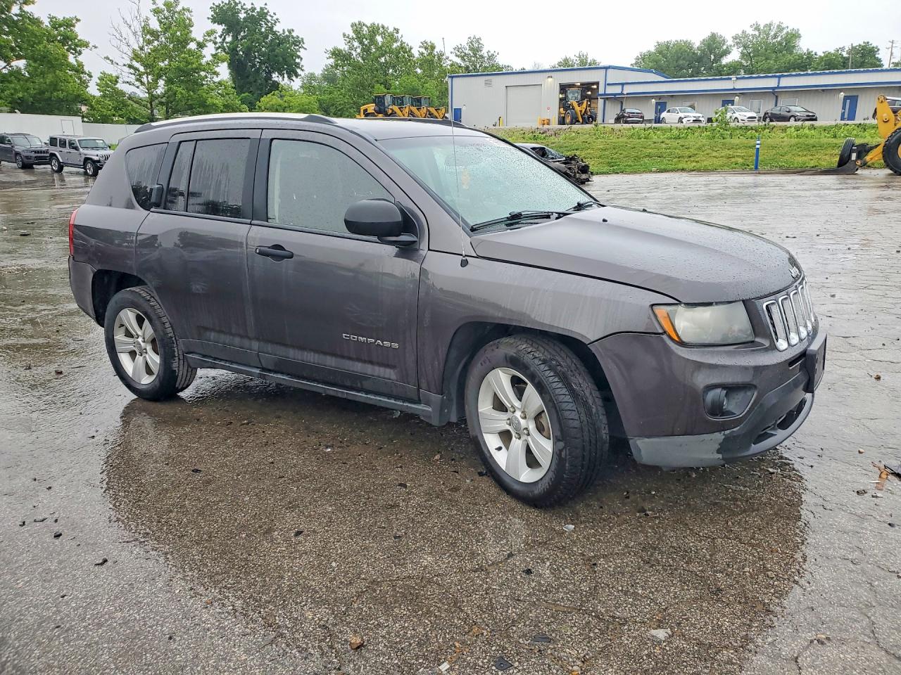 2014 Jeep Compass Sport Gray vin: 1C4NJCBB0ED740201