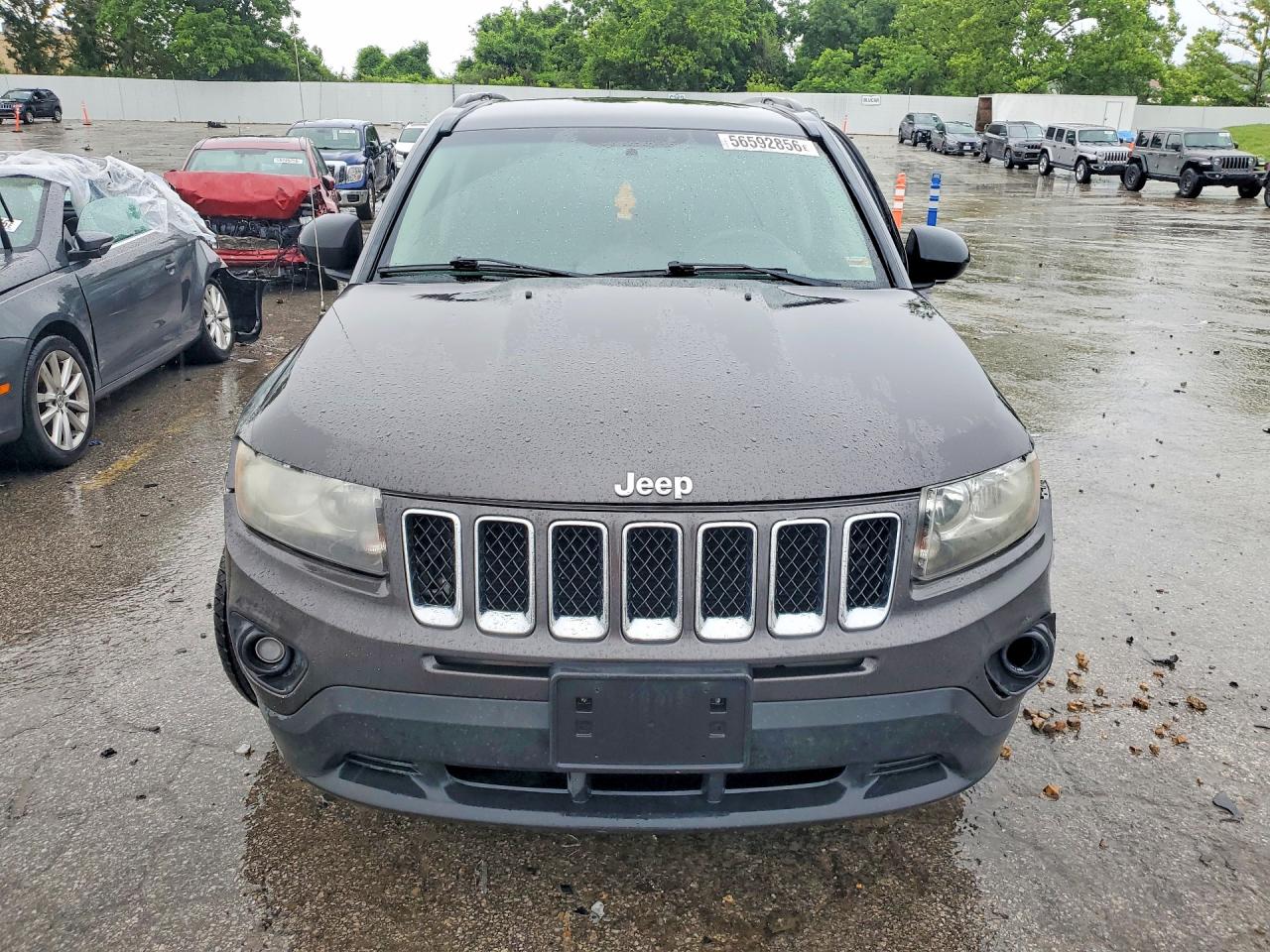 2014 Jeep Compass Sport Gray vin: 1C4NJCBB0ED740201
