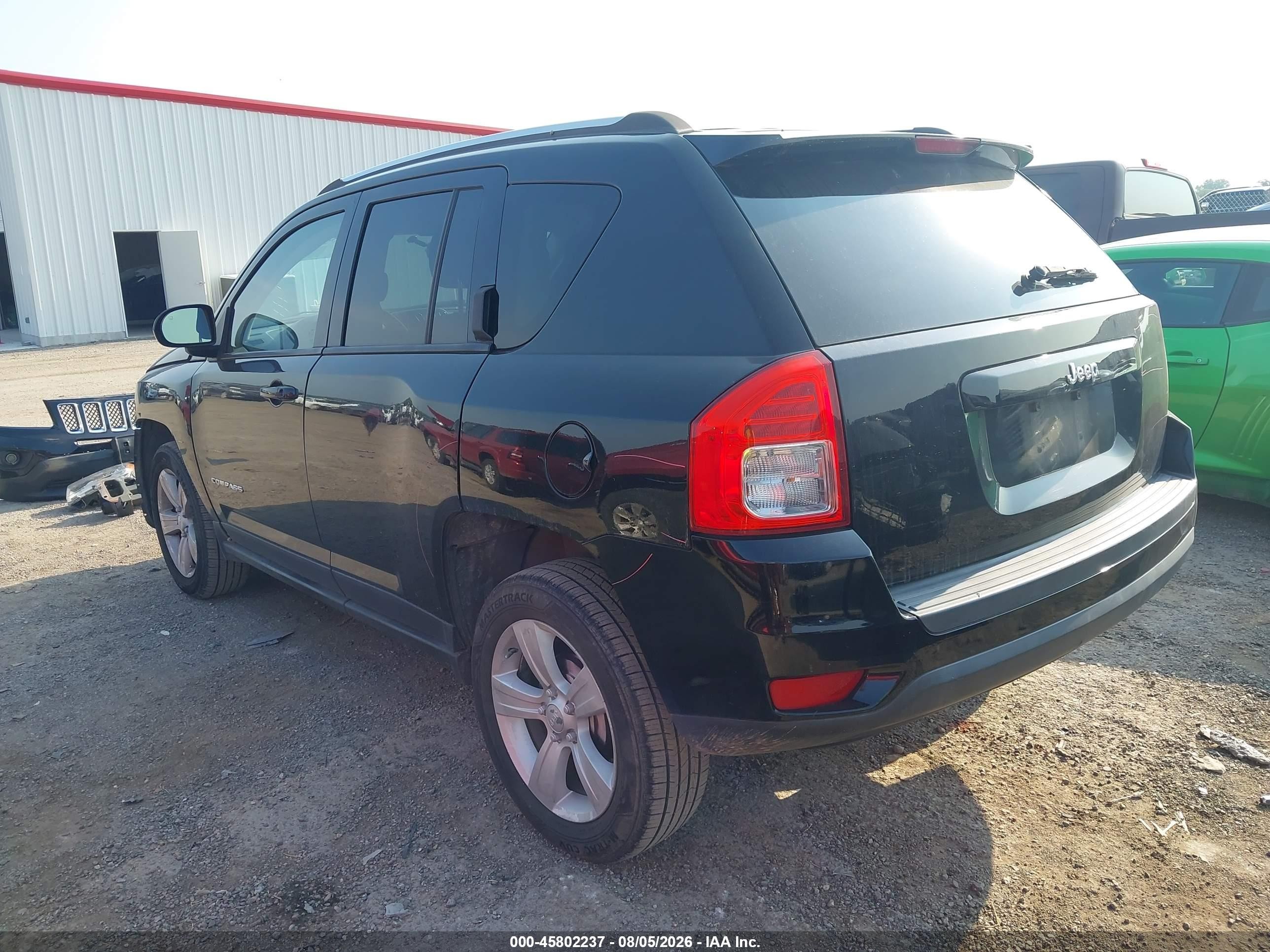 2012 Jeep Compass Sport Black vin: 1C4NJCBB1CD634899