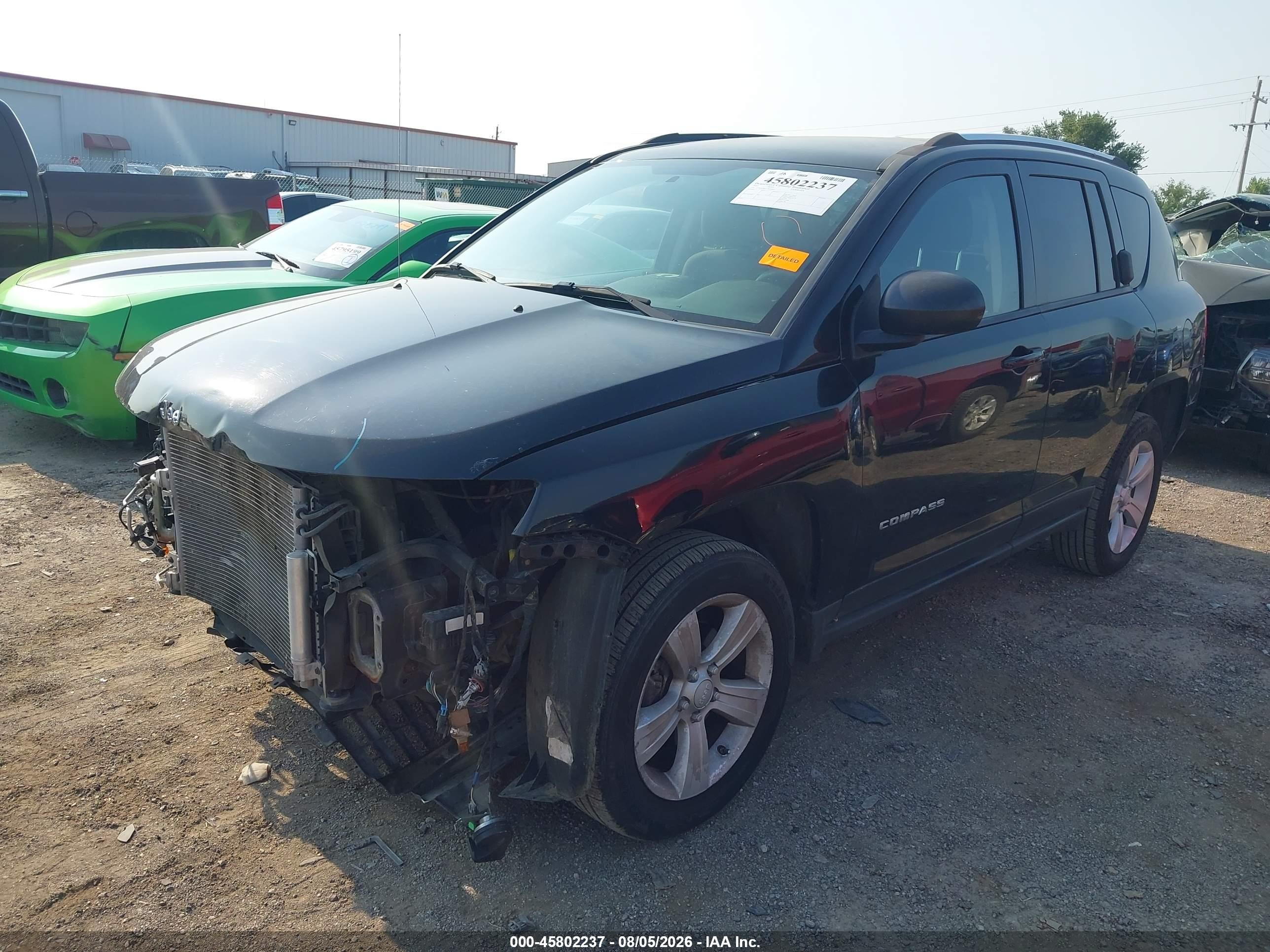 2012 Jeep Compass Sport Black vin: 1C4NJCBB1CD634899