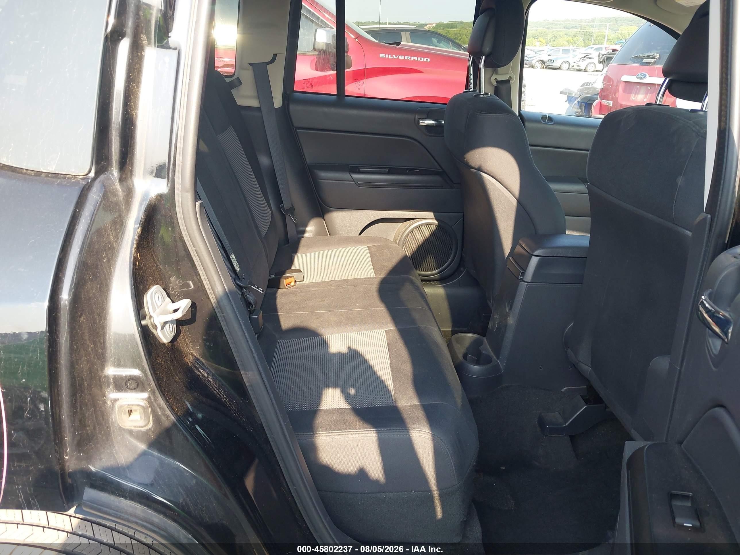 2012 Jeep Compass Sport Black vin: 1C4NJCBB1CD634899