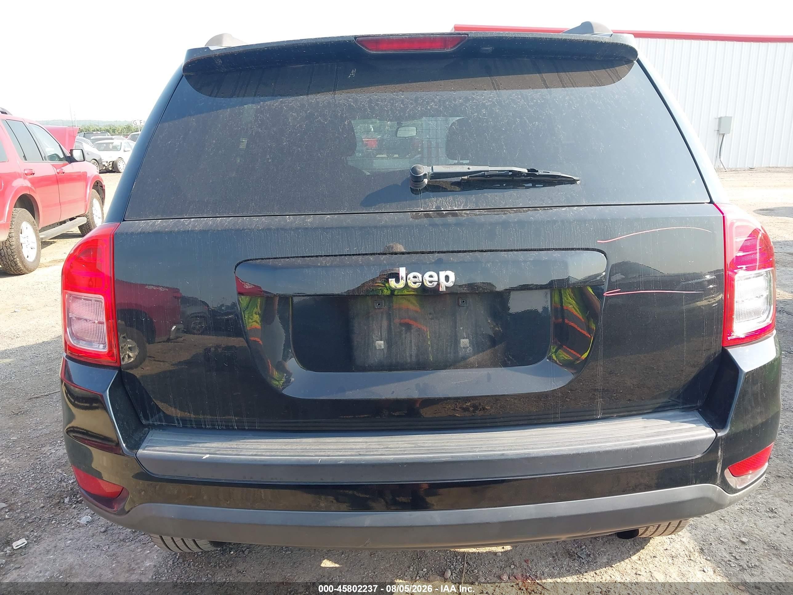 2012 Jeep Compass Sport Black vin: 1C4NJCBB1CD634899