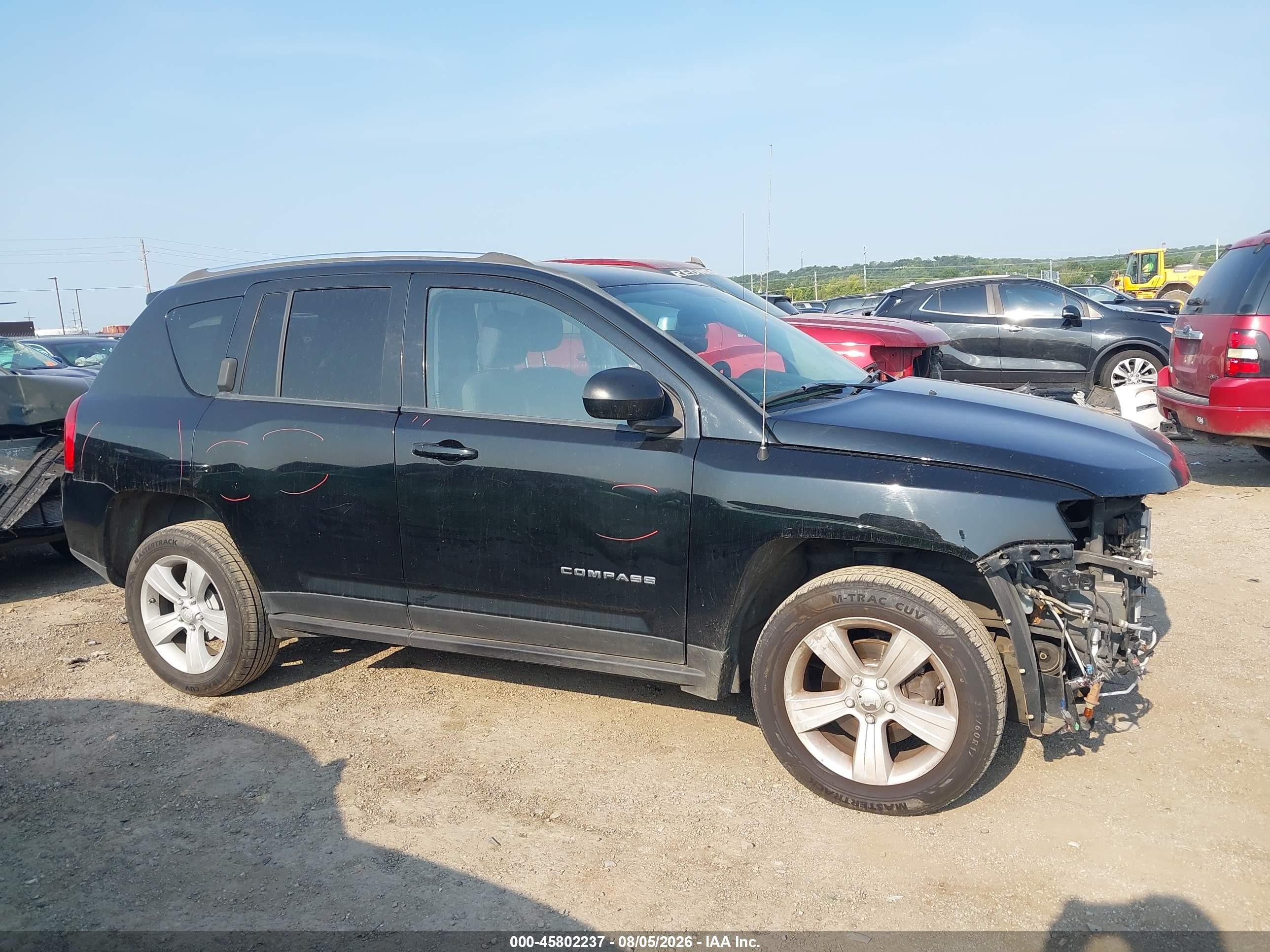 2012 Jeep Compass Sport Black vin: 1C4NJCBB1CD634899