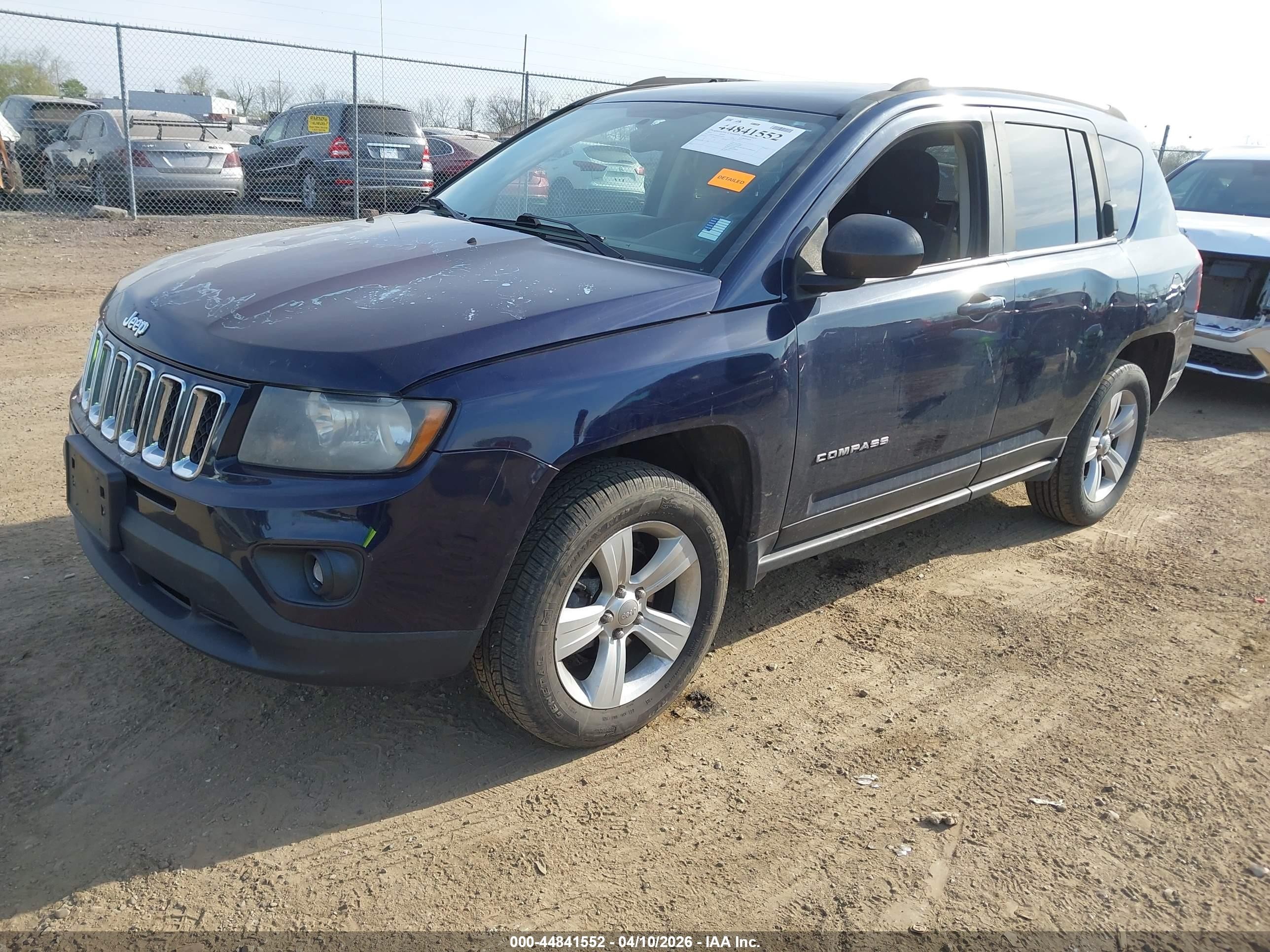 2014 Jeep Compass Sport Dark Blue vin: 1C4NJCBB1ED566879
