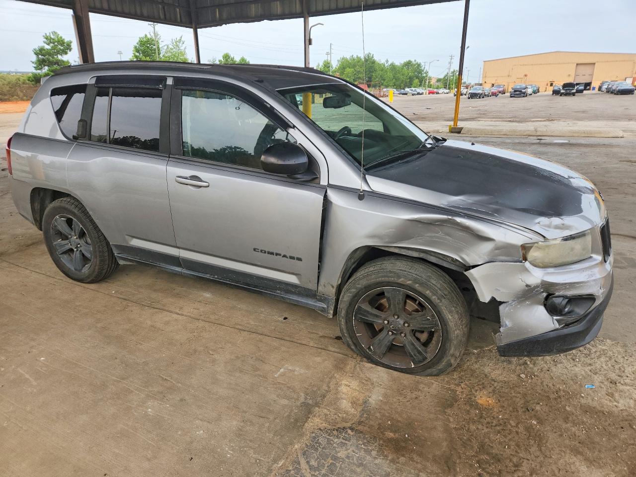 2014 Jeep Compass Sport Silver vin: 1C4NJCBB1ED754513