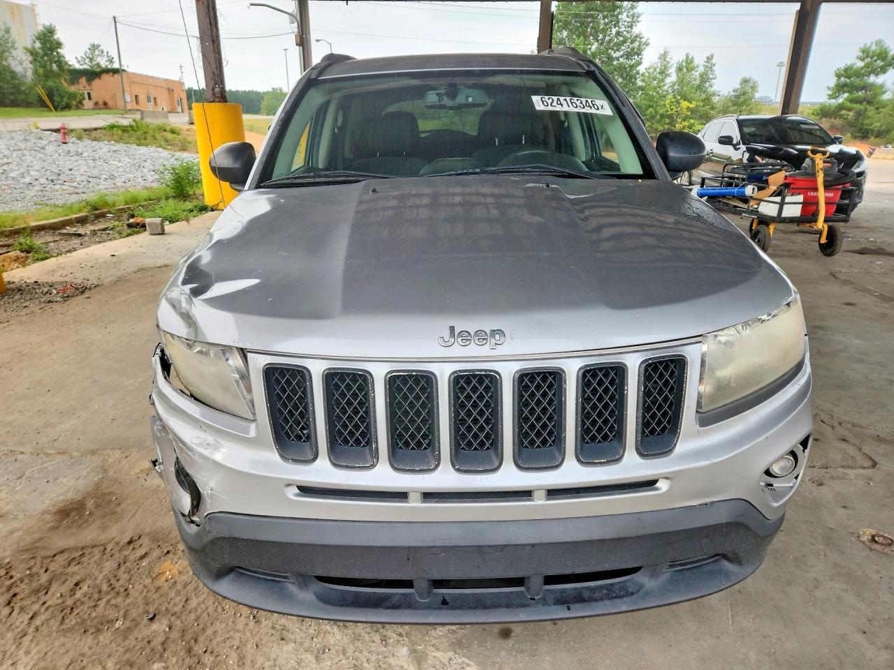 2014 Jeep Compass Sport Silver vin: 1C4NJCBB1ED754513