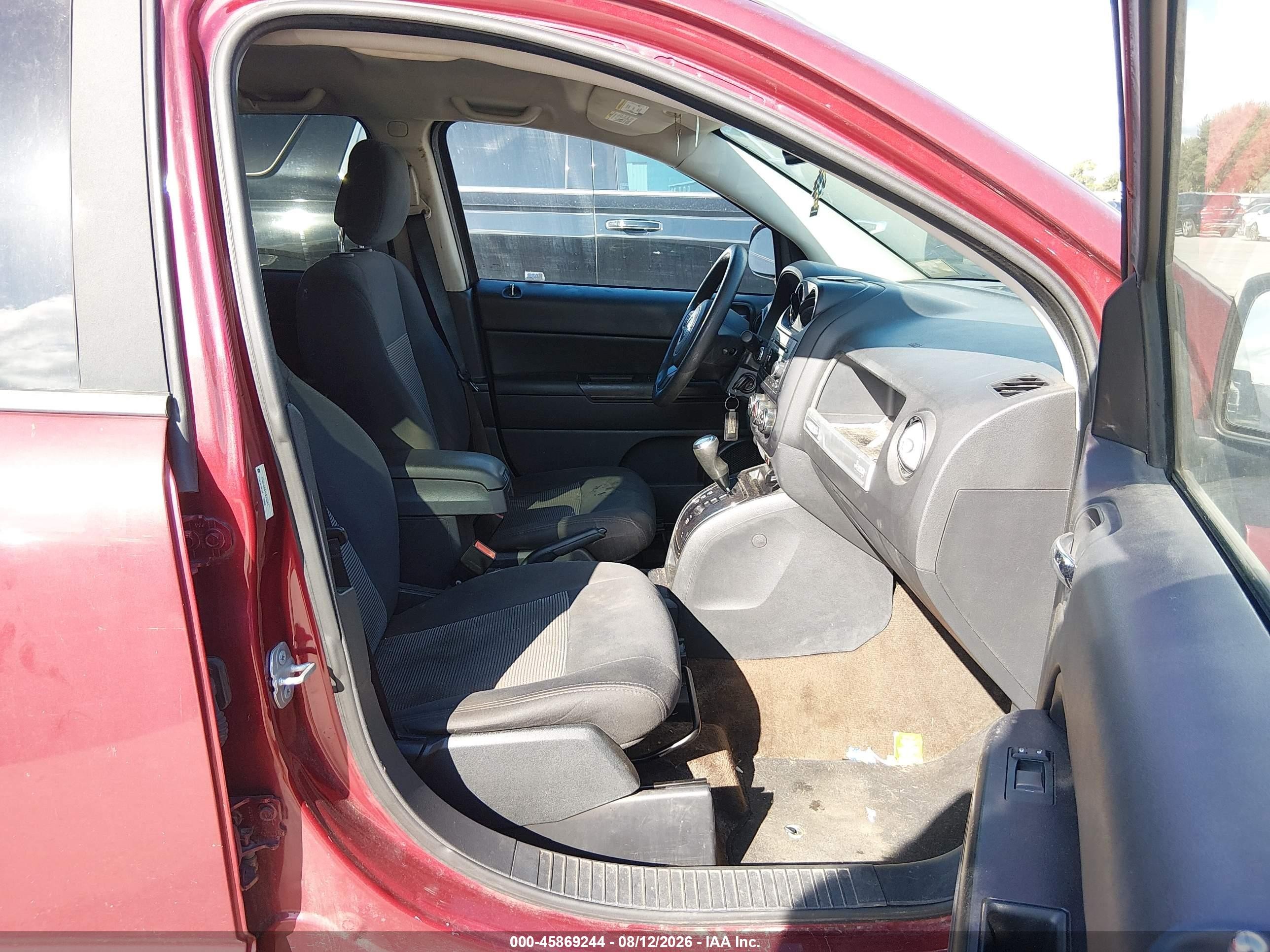 2015 Jeep Compass Sport Red vin: 1C4NJCBB1FD335661