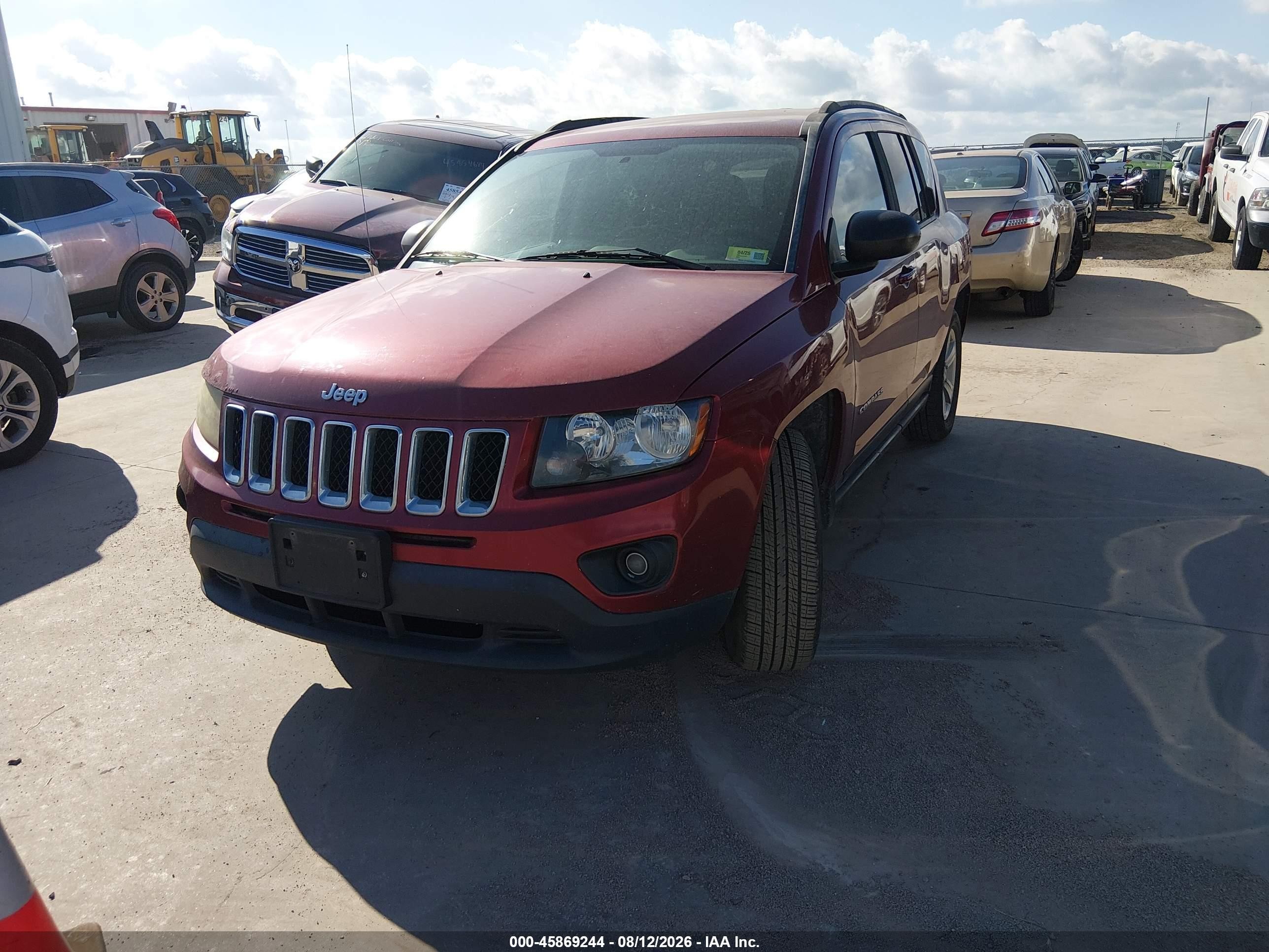 2015 Jeep Compass Sport Red vin: 1C4NJCBB1FD335661
