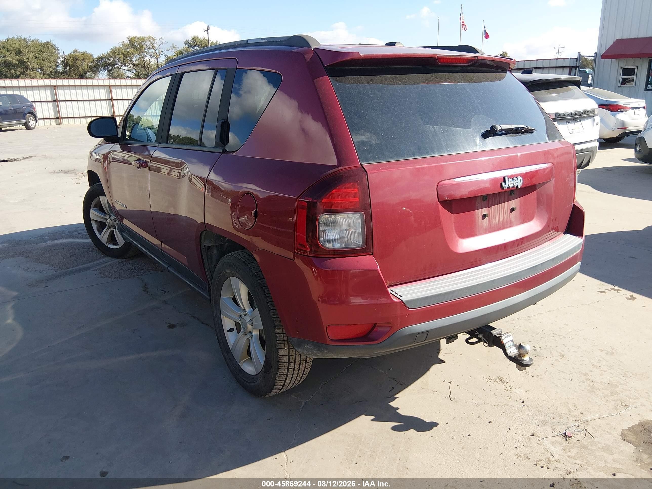 2015 Jeep Compass Sport Red vin: 1C4NJCBB1FD335661