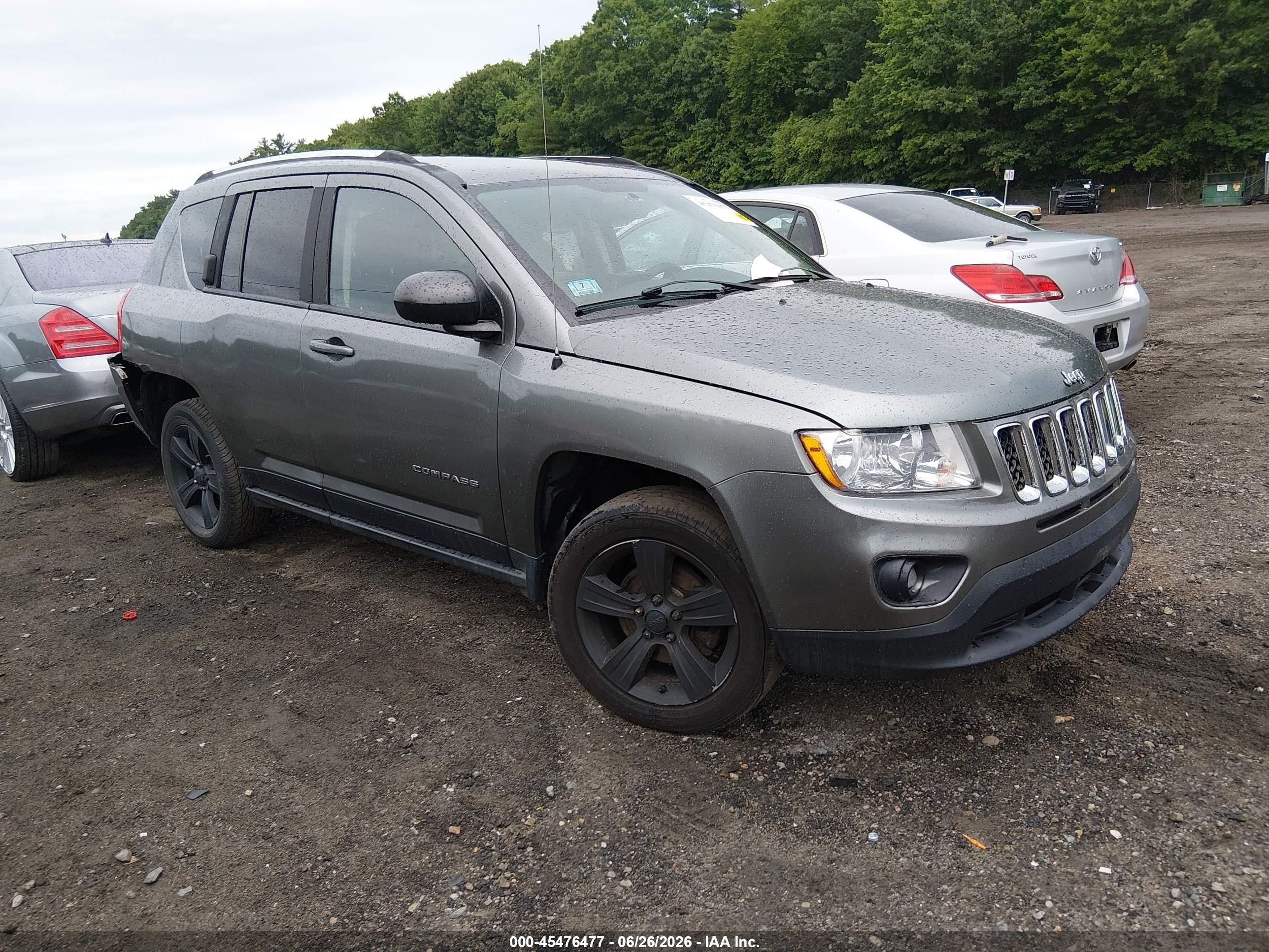 2012 Jeep Compass Sport Серый vin: 1C4NJCBB2CD513623