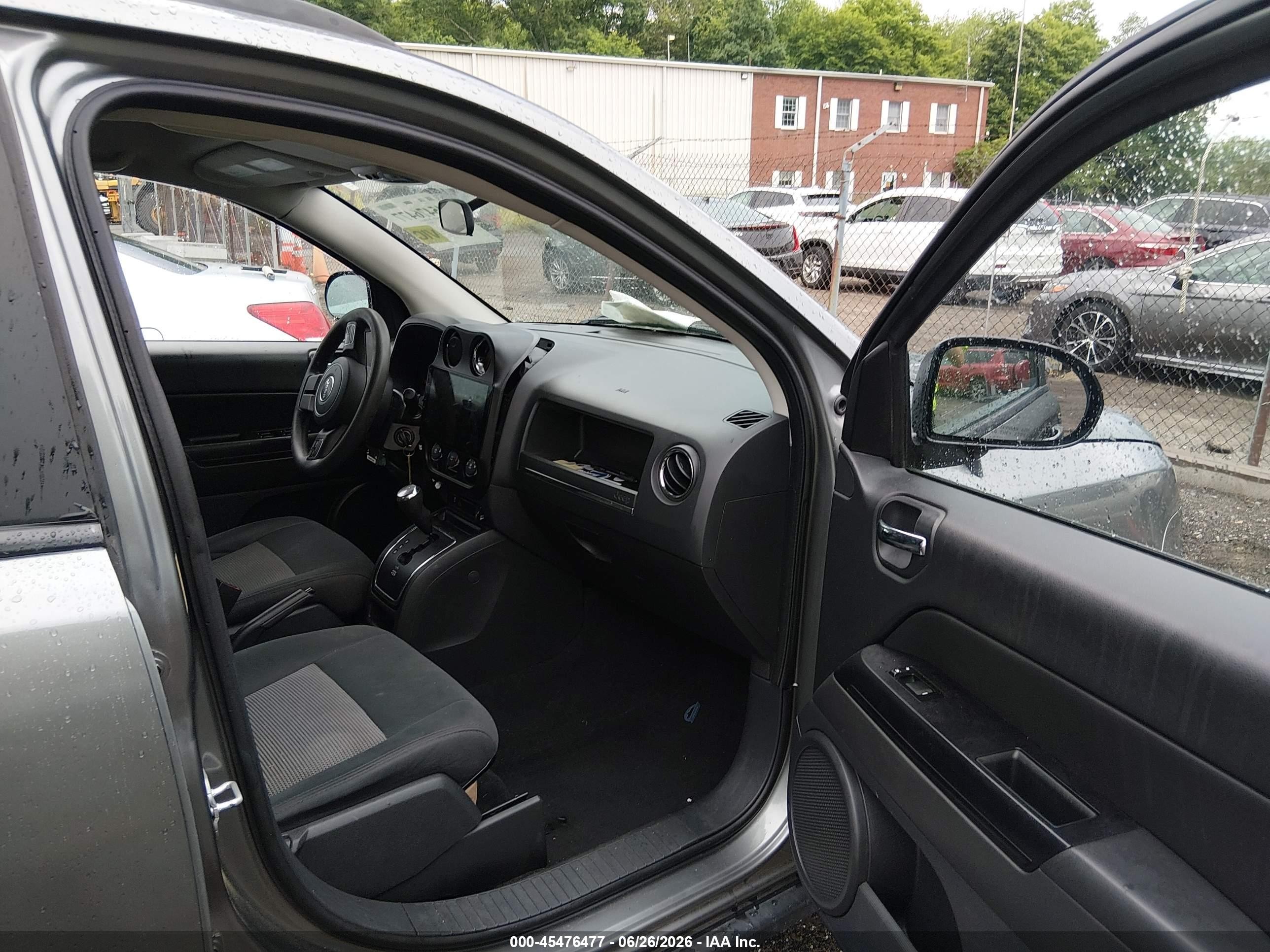 2012 Jeep Compass Sport Серый vin: 1C4NJCBB2CD513623