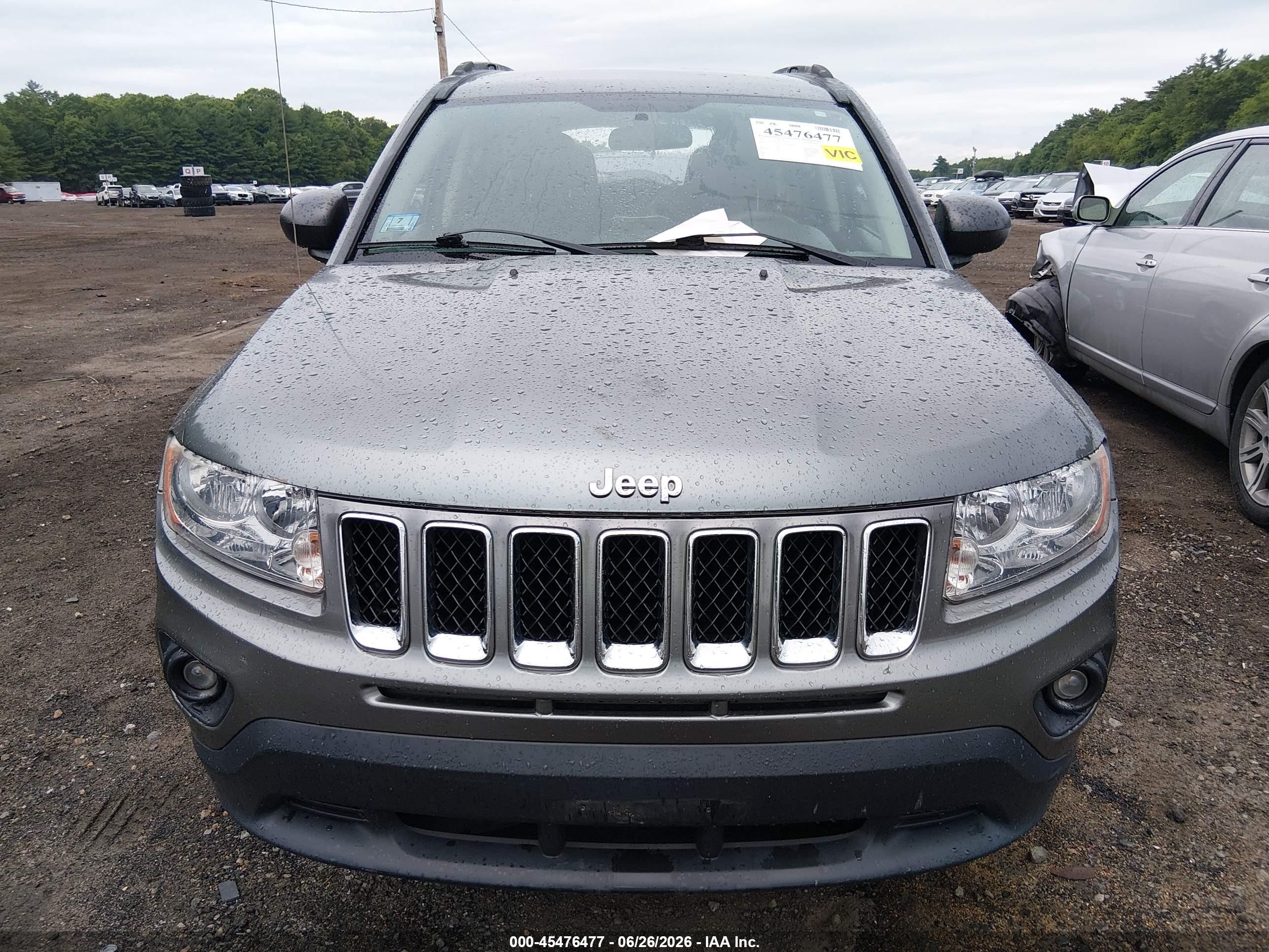 2012 Jeep Compass Sport Серый vin: 1C4NJCBB2CD513623
