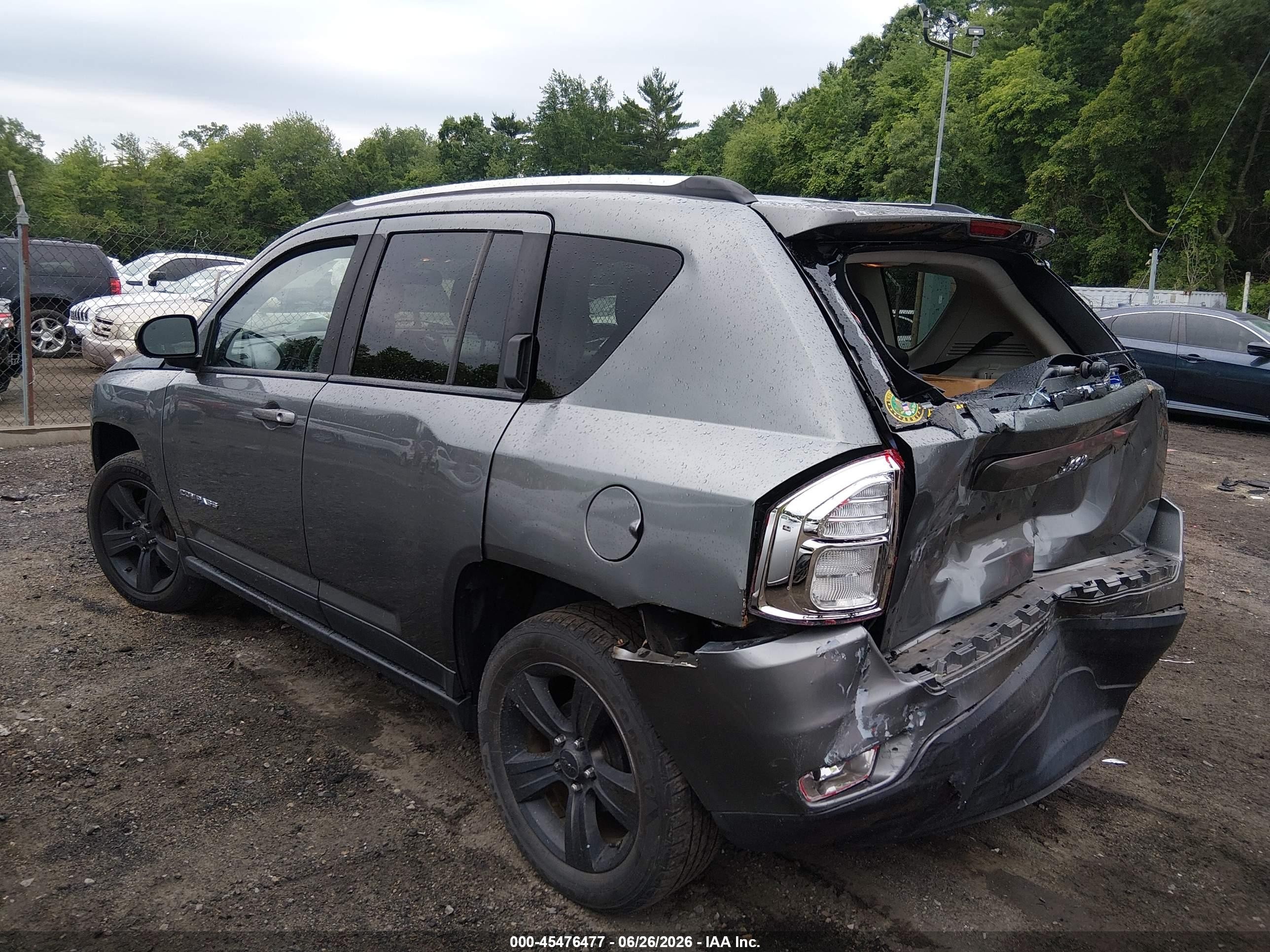 2012 Jeep Compass Sport Серый vin: 1C4NJCBB2CD513623