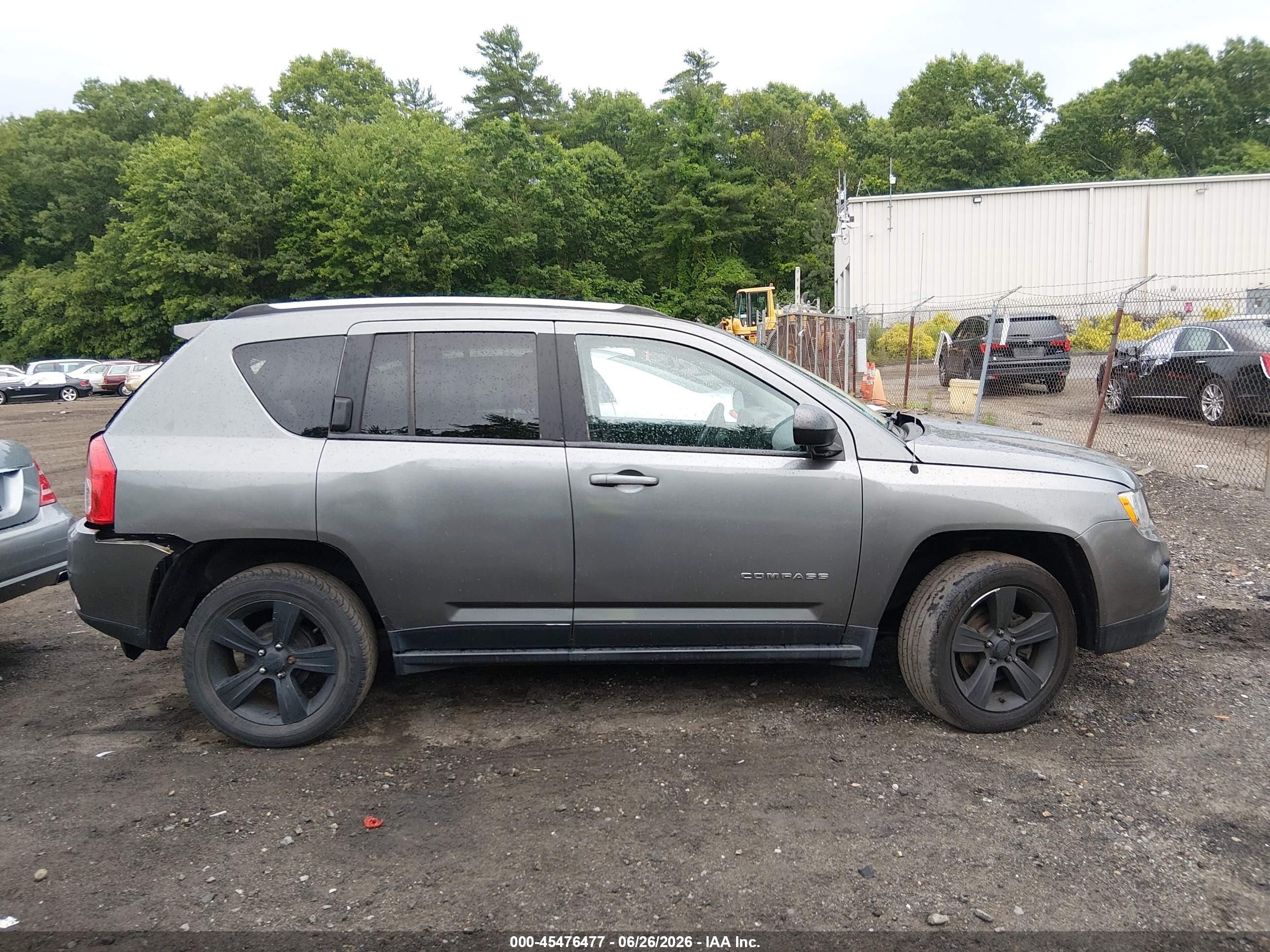 2012 Jeep Compass Sport Серый vin: 1C4NJCBB2CD513623