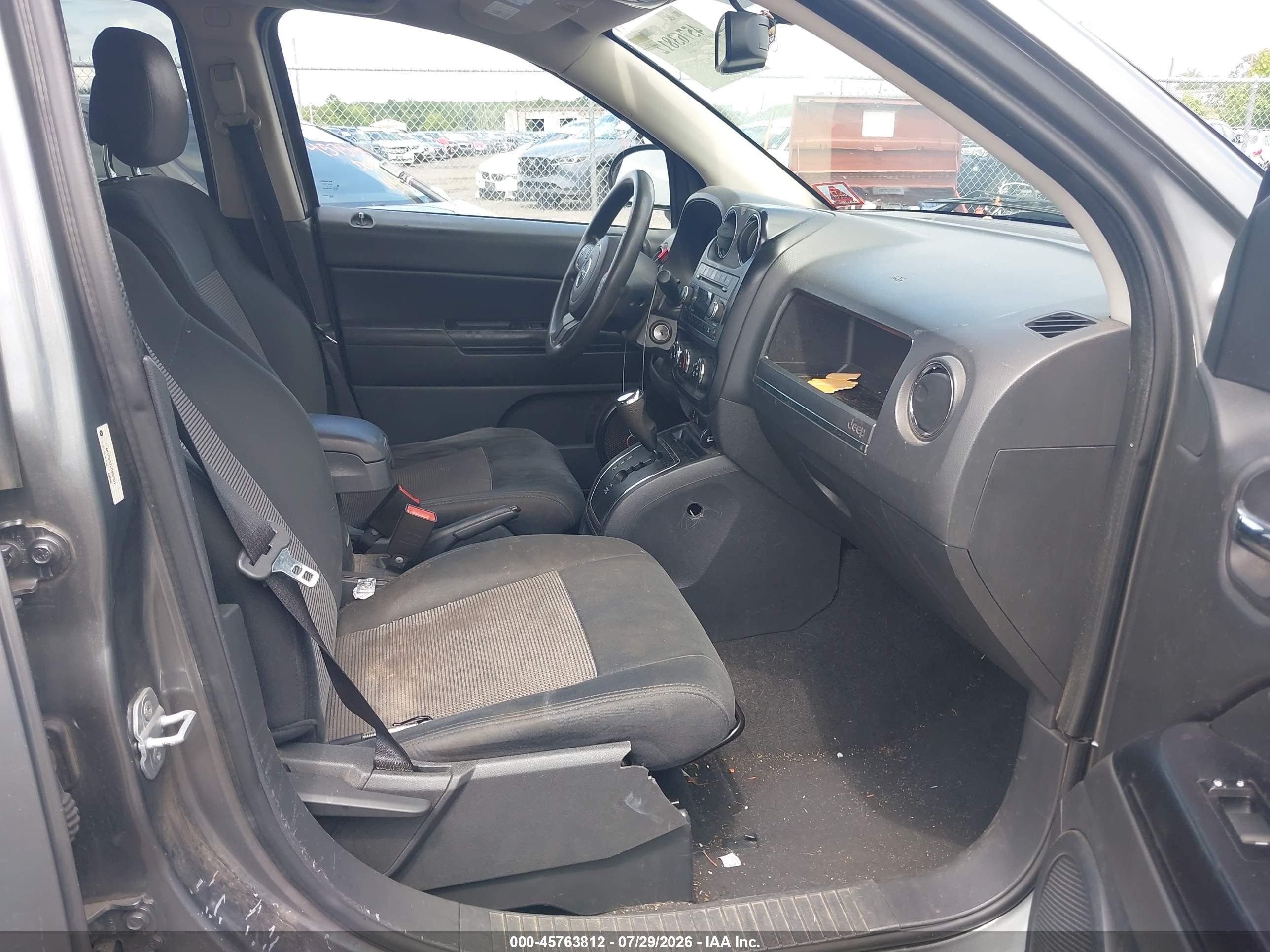 2012 Jeep Compass Sport Gray vin: 1C4NJCBB2CD586801
