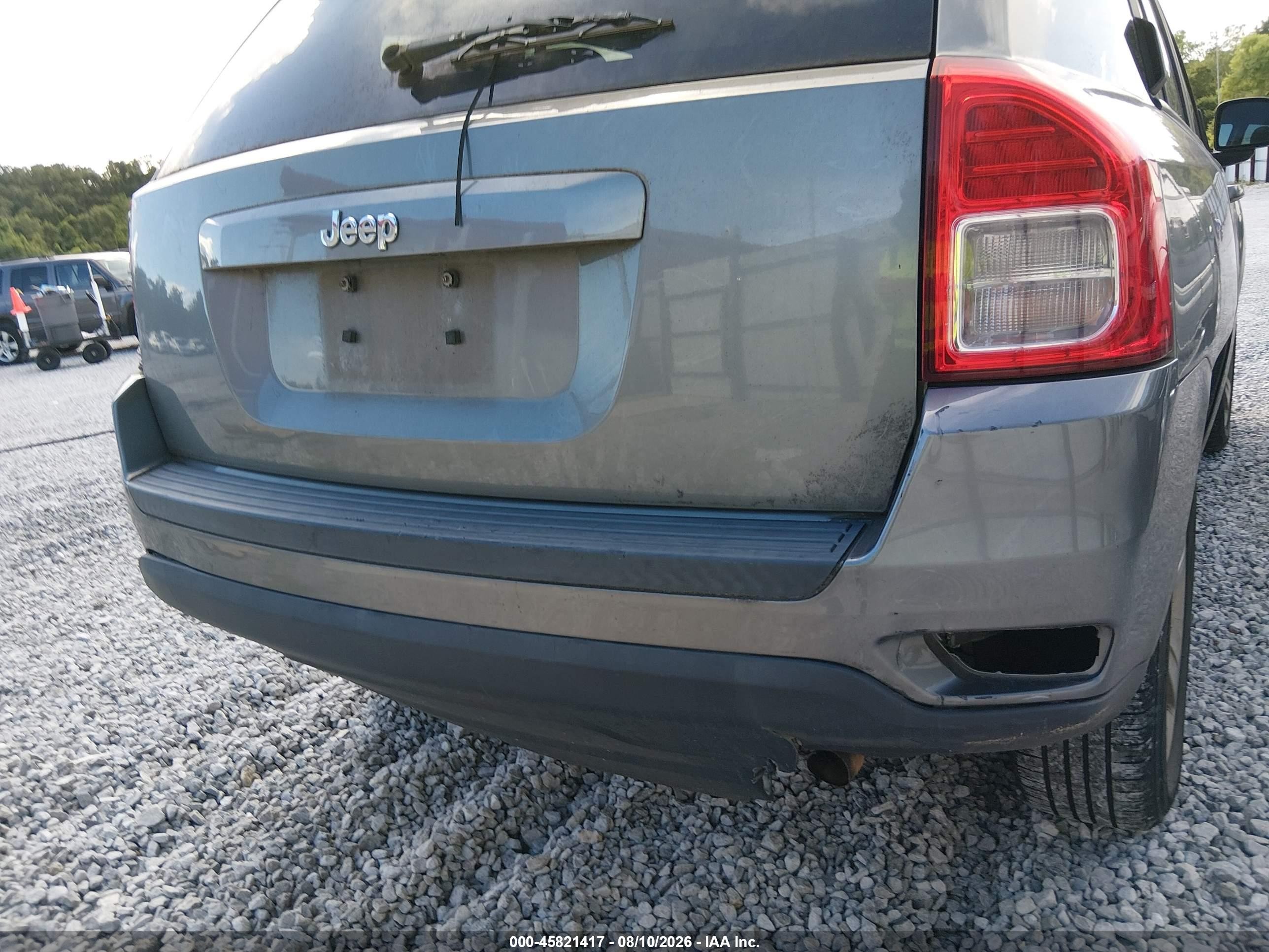 2013 Jeep Compass Sport Gray vin: 1C4NJCBB2DD208186
