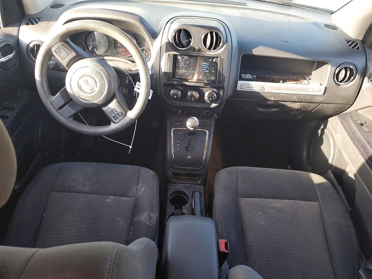 2014 Jeep Compass Sport White vin: 1C4NJCBB2ED831387