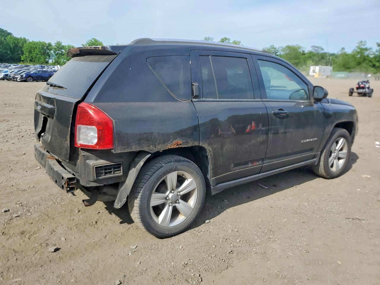2013 Jeep Compass Sport Black vin: 1C4NJCBB3DD166028