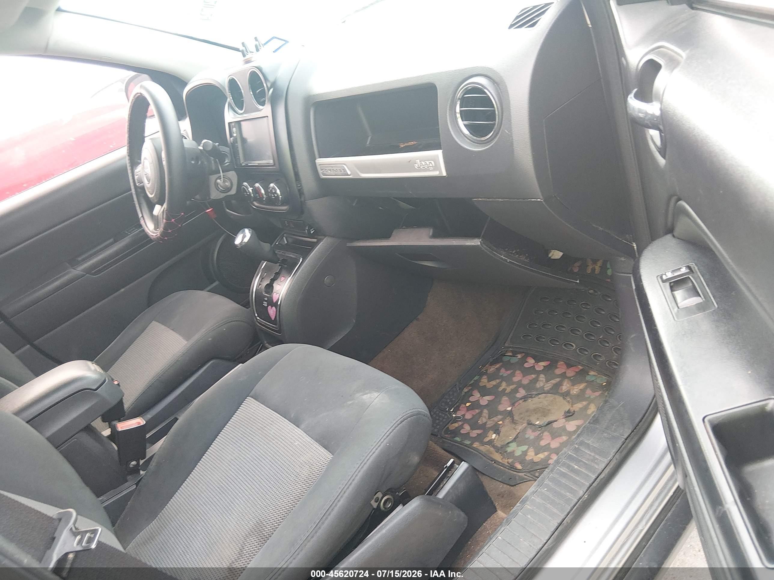 2014 Jeep Compass Sport Gray vin: 1C4NJCBB3ED862521