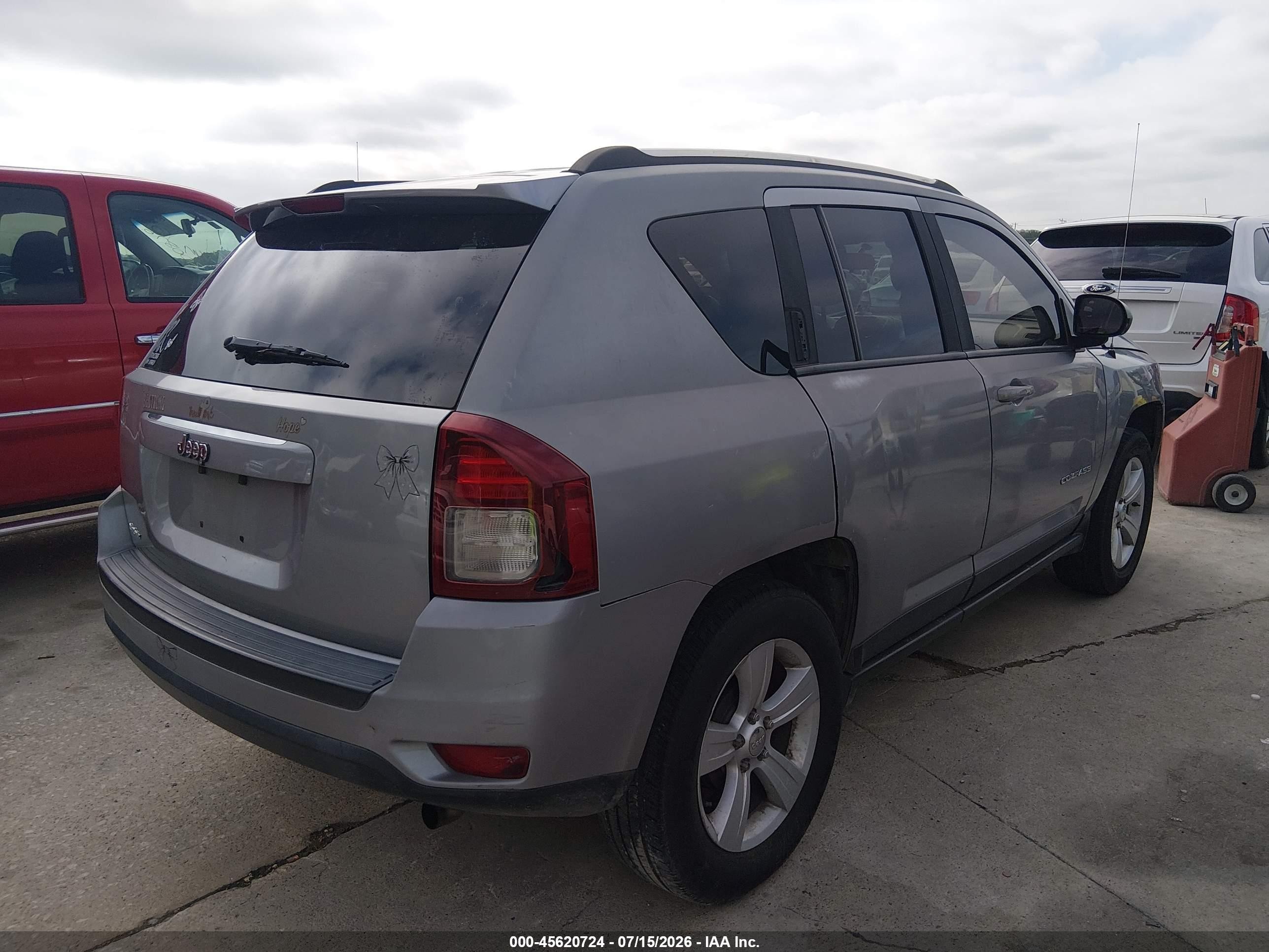 2014 Jeep Compass Sport Gray vin: 1C4NJCBB3ED862521