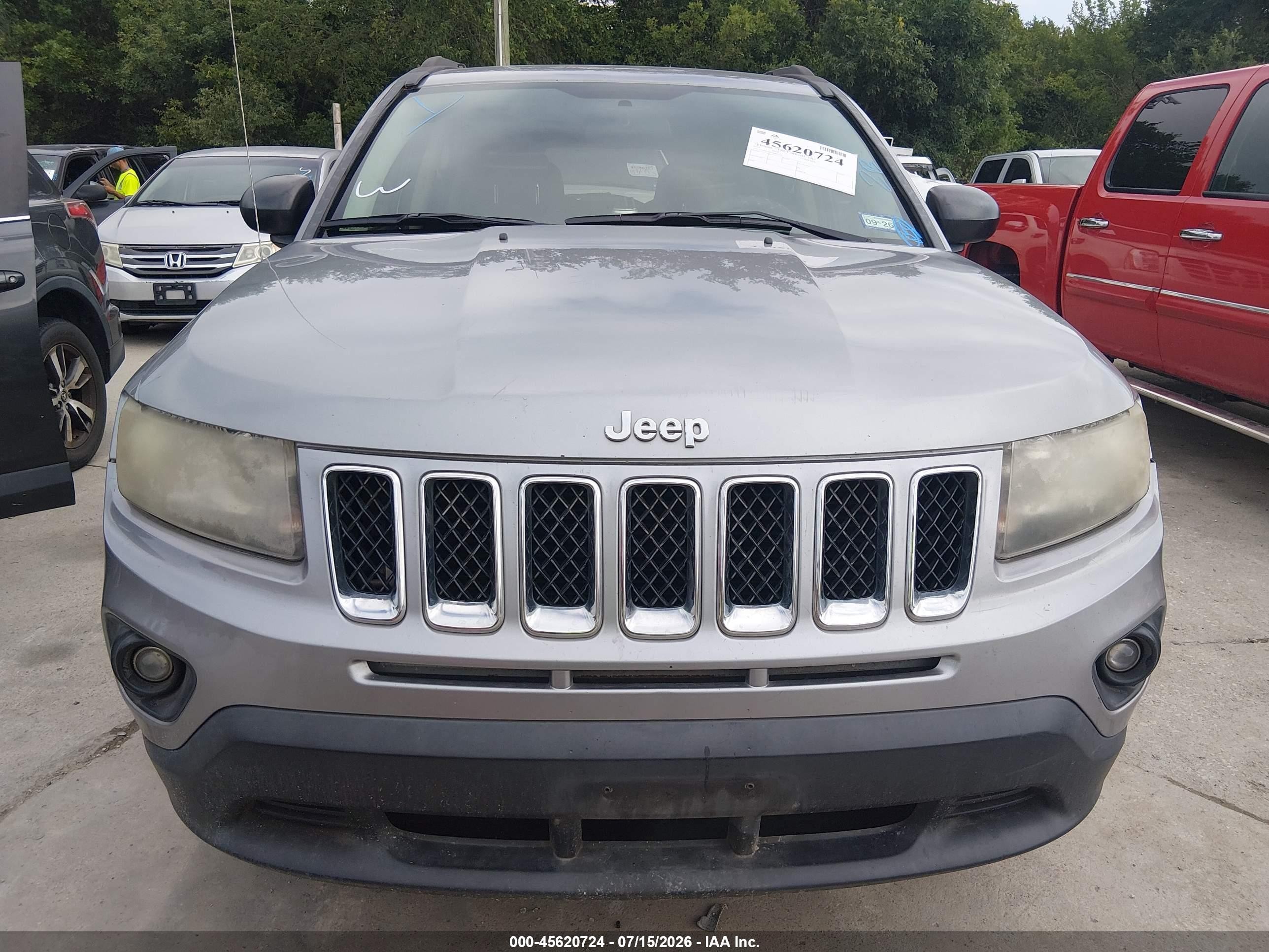 2014 Jeep Compass Sport Gray vin: 1C4NJCBB3ED862521