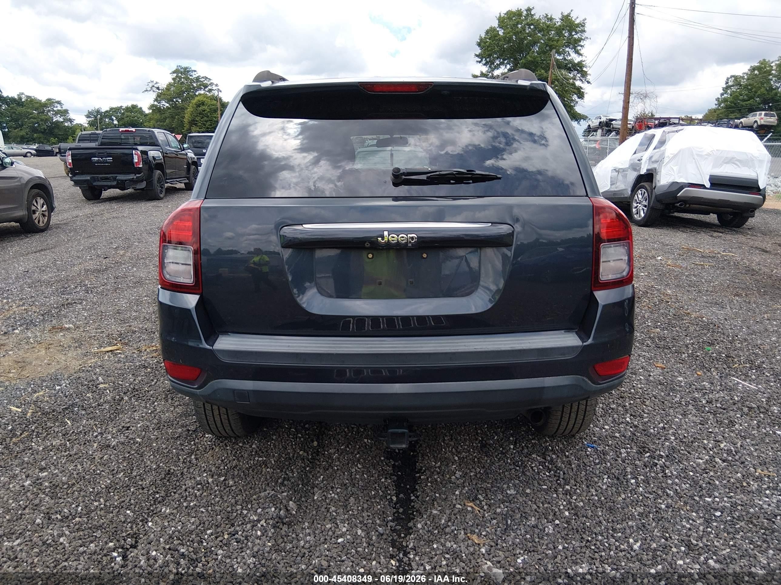 2014 Jeep Compass Sport Синий vin: 1C4NJCBB3ED894370