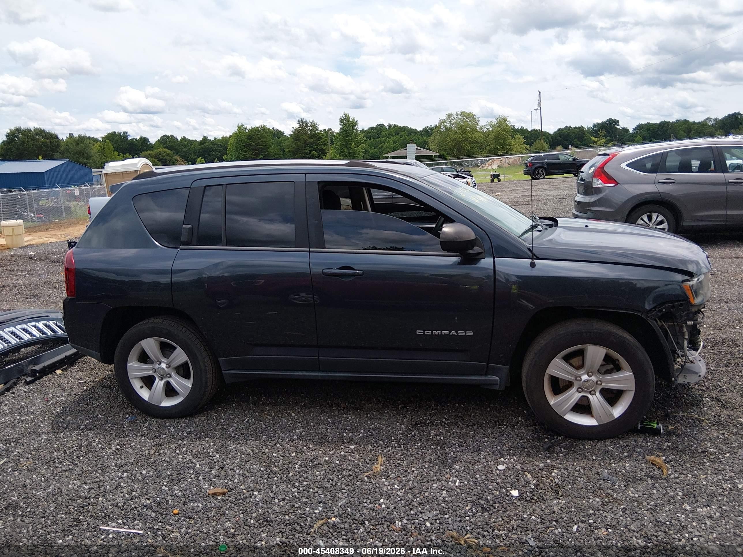 2014 Jeep Compass Sport Синий vin: 1C4NJCBB3ED894370