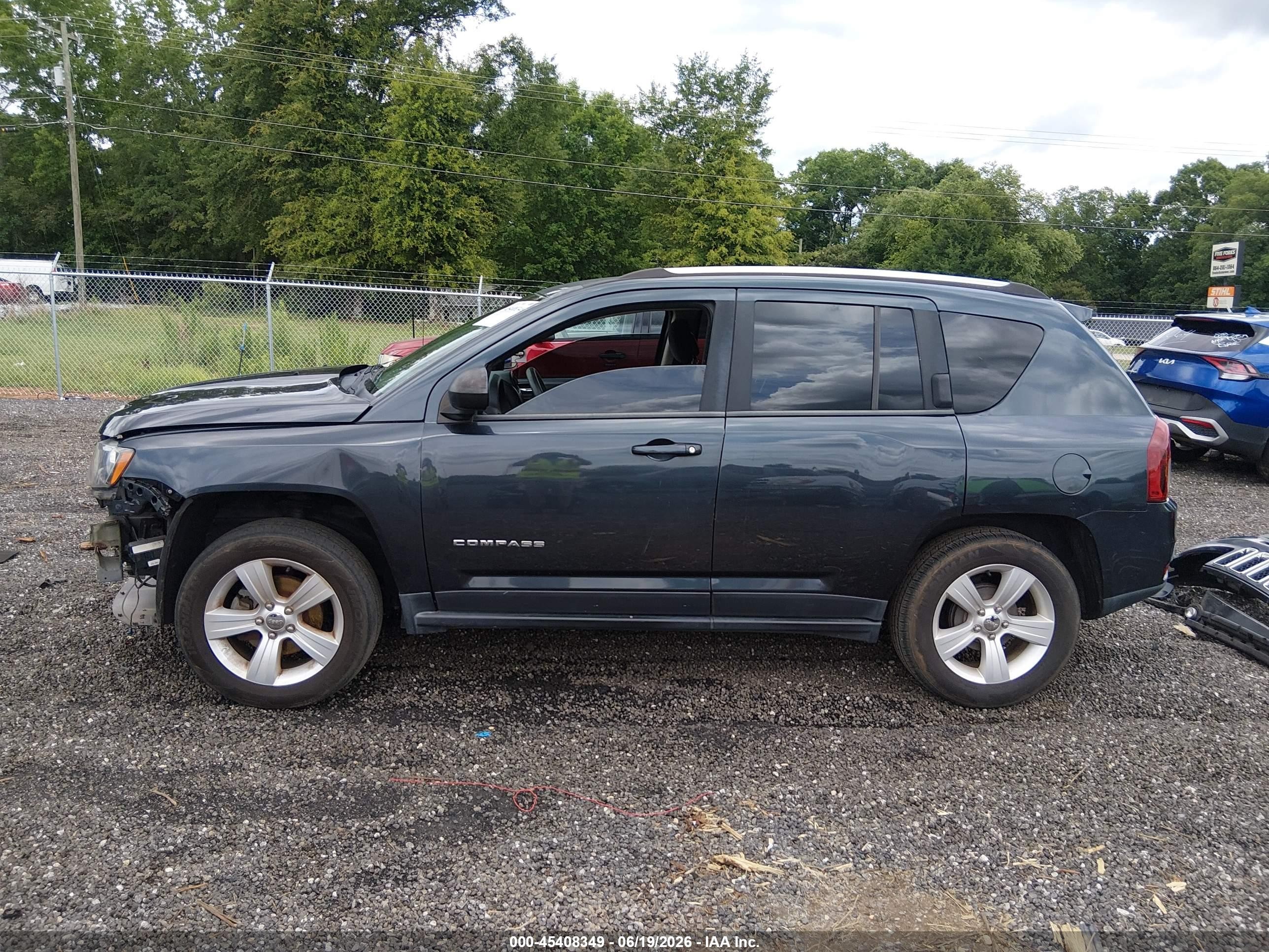 2014 Jeep Compass Sport Синий vin: 1C4NJCBB3ED894370