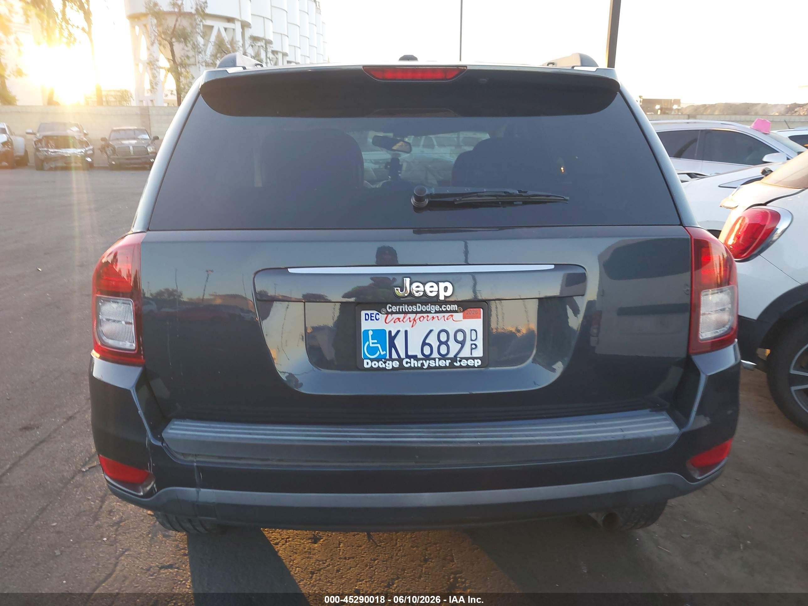 2014 Jeep Compass Sport Black vin: 1C4NJCBB4ED905960