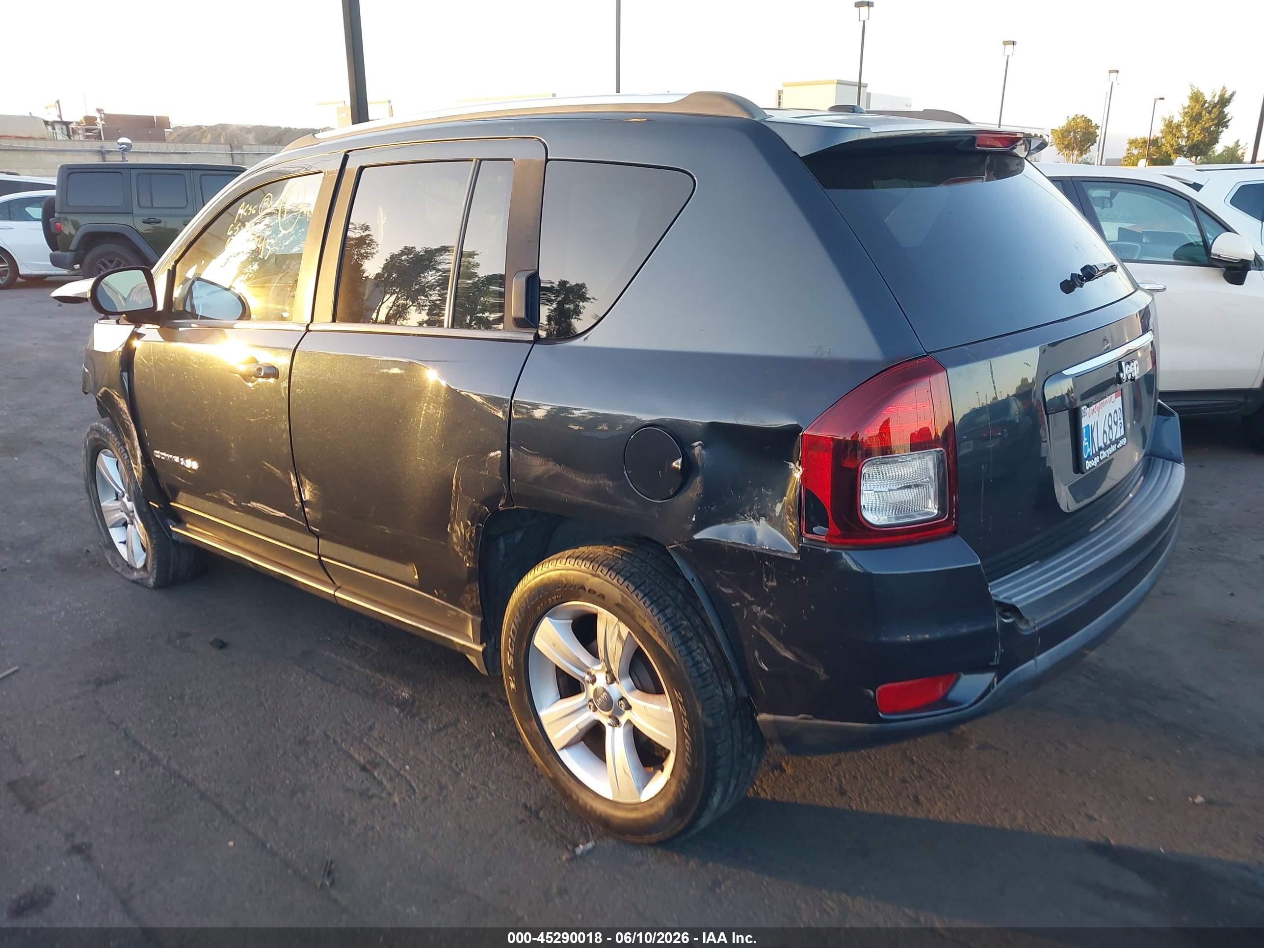 2014 Jeep Compass Sport Black vin: 1C4NJCBB4ED905960