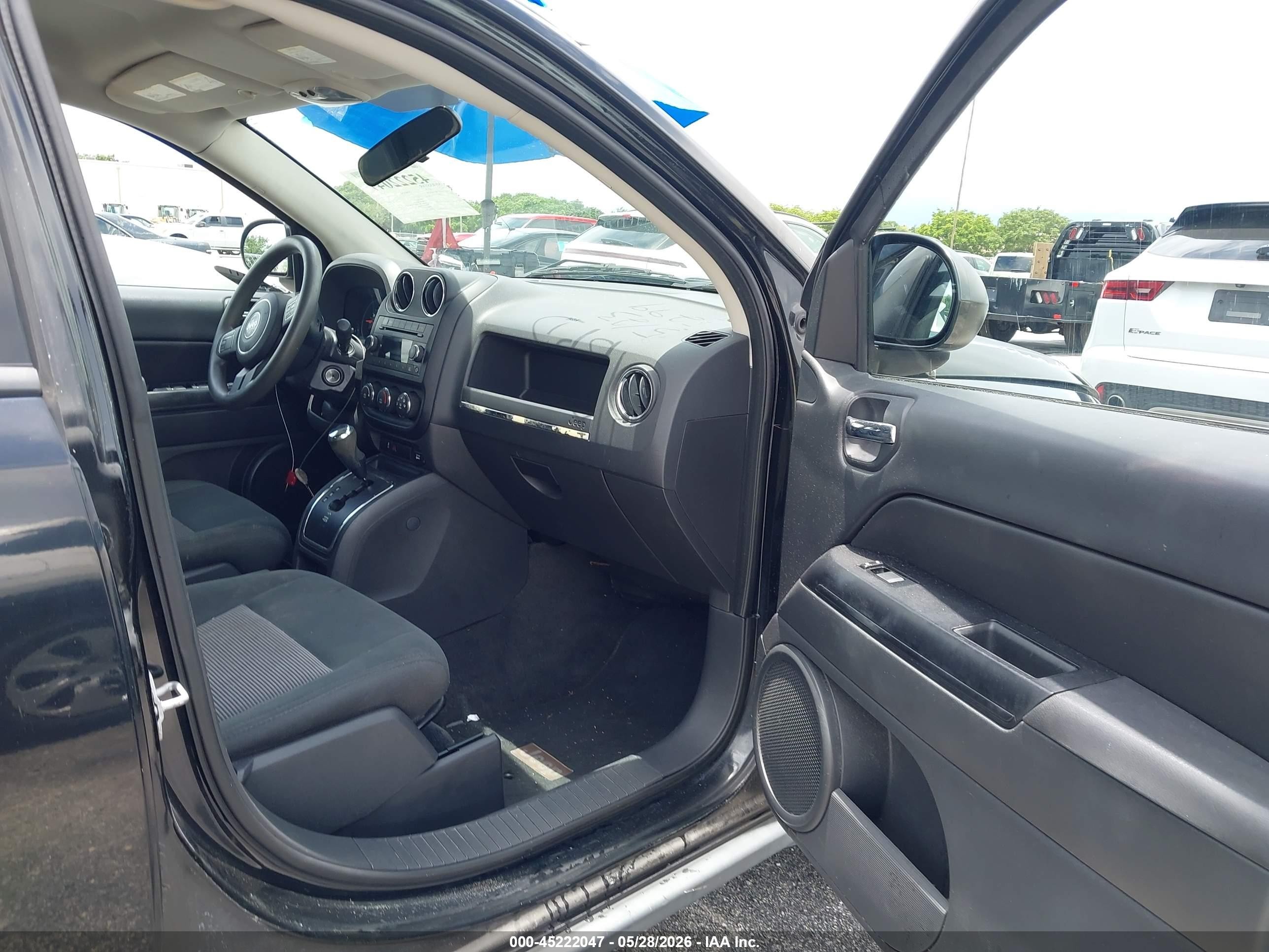 2012 Jeep Compass Sport Черный vin: 1C4NJCBB5CD725299