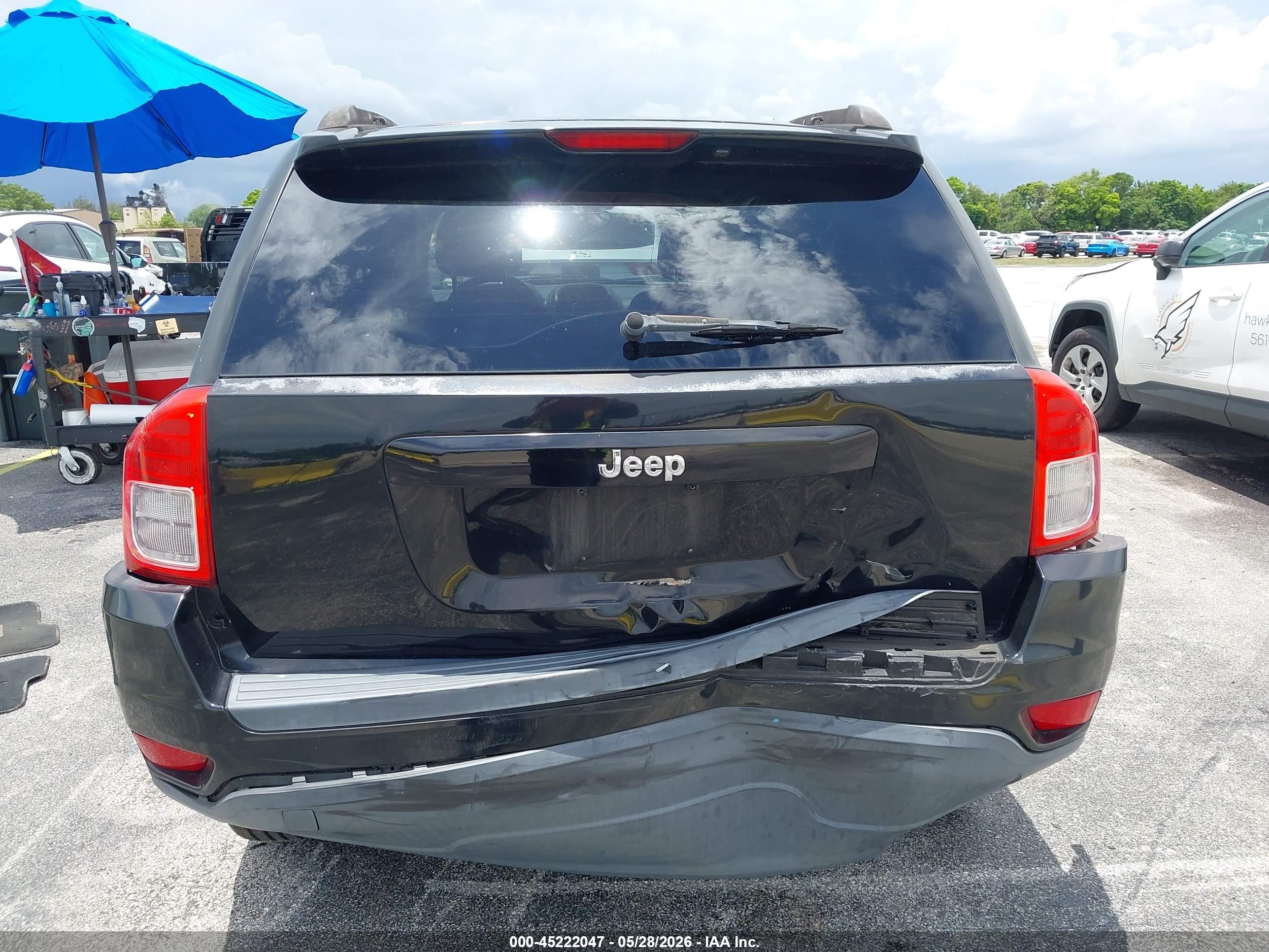 2012 Jeep Compass Sport Черный vin: 1C4NJCBB5CD725299