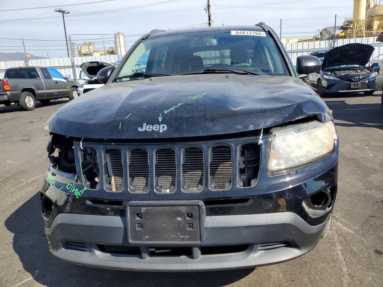 2013 Jeep Compass Sport Black vin: 1C4NJCBB5DD229937