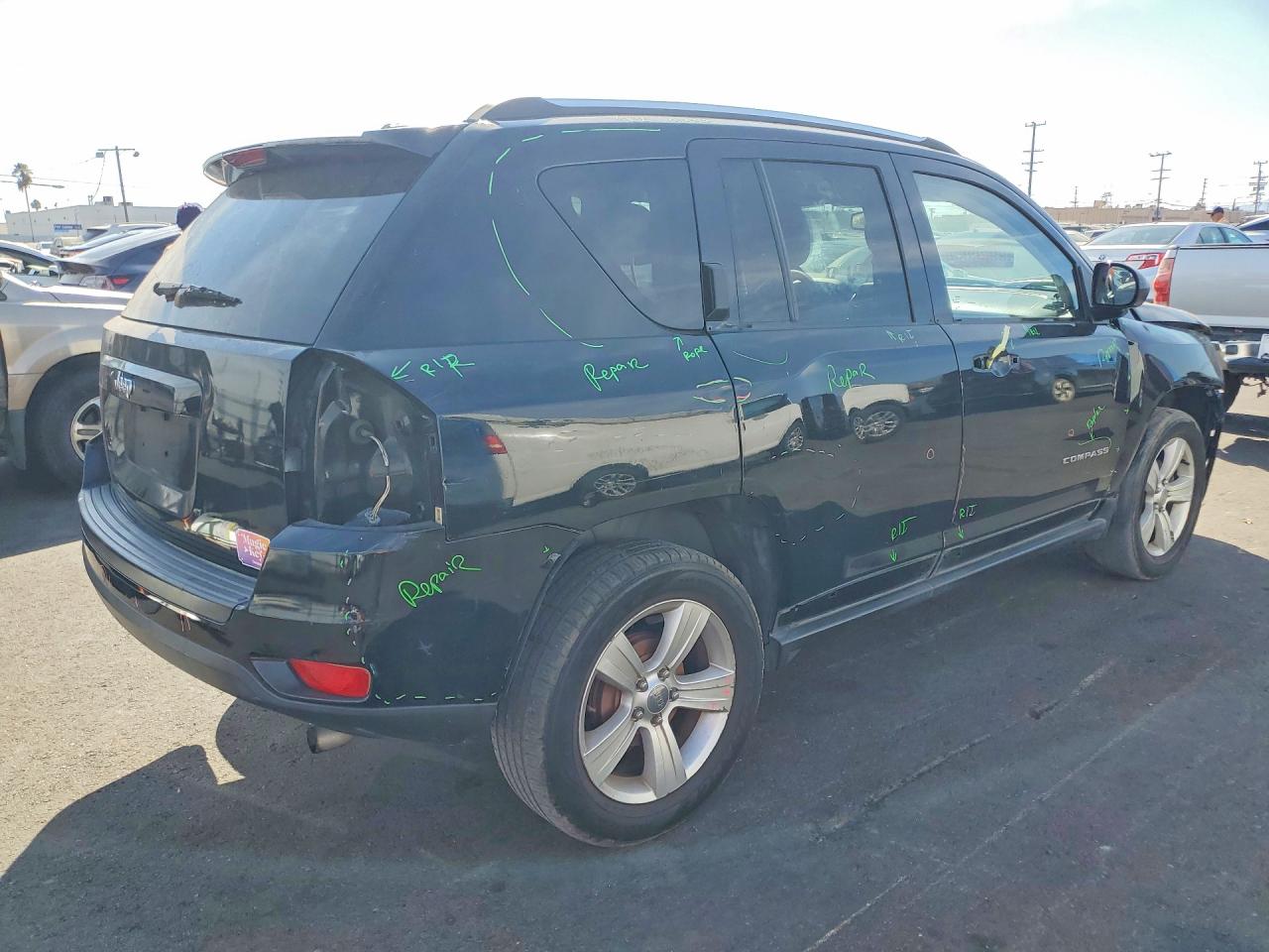 2013 Jeep Compass Sport Black vin: 1C4NJCBB5DD229937