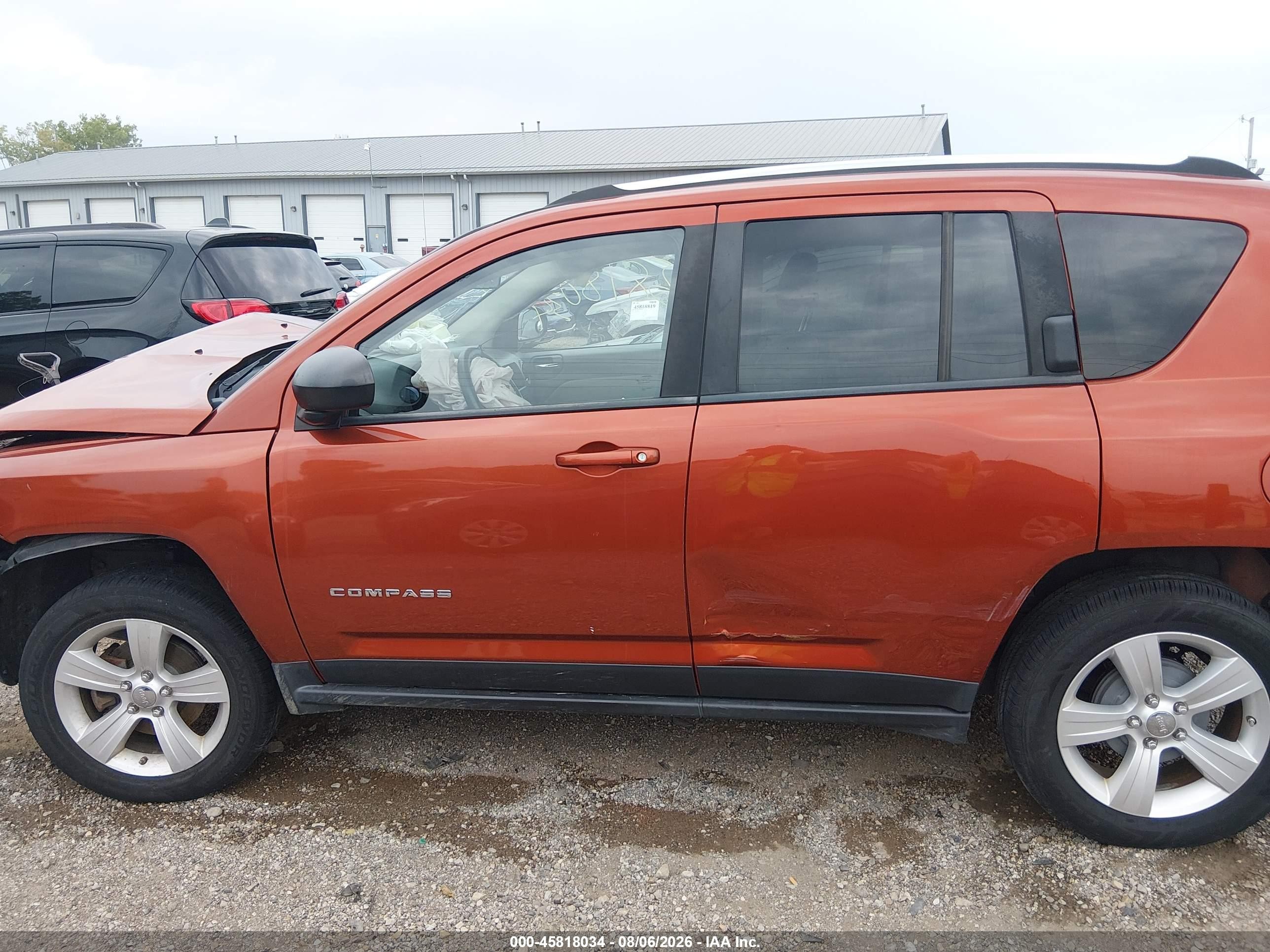2012 Jeep Compass Sport Orange vin: 1C4NJCBB6CD602949