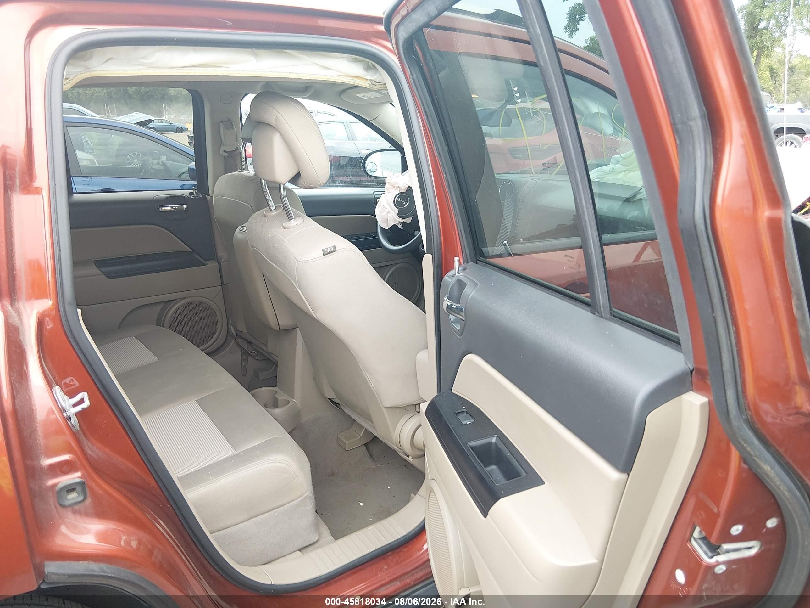 2012 Jeep Compass Sport Orange vin: 1C4NJCBB6CD602949