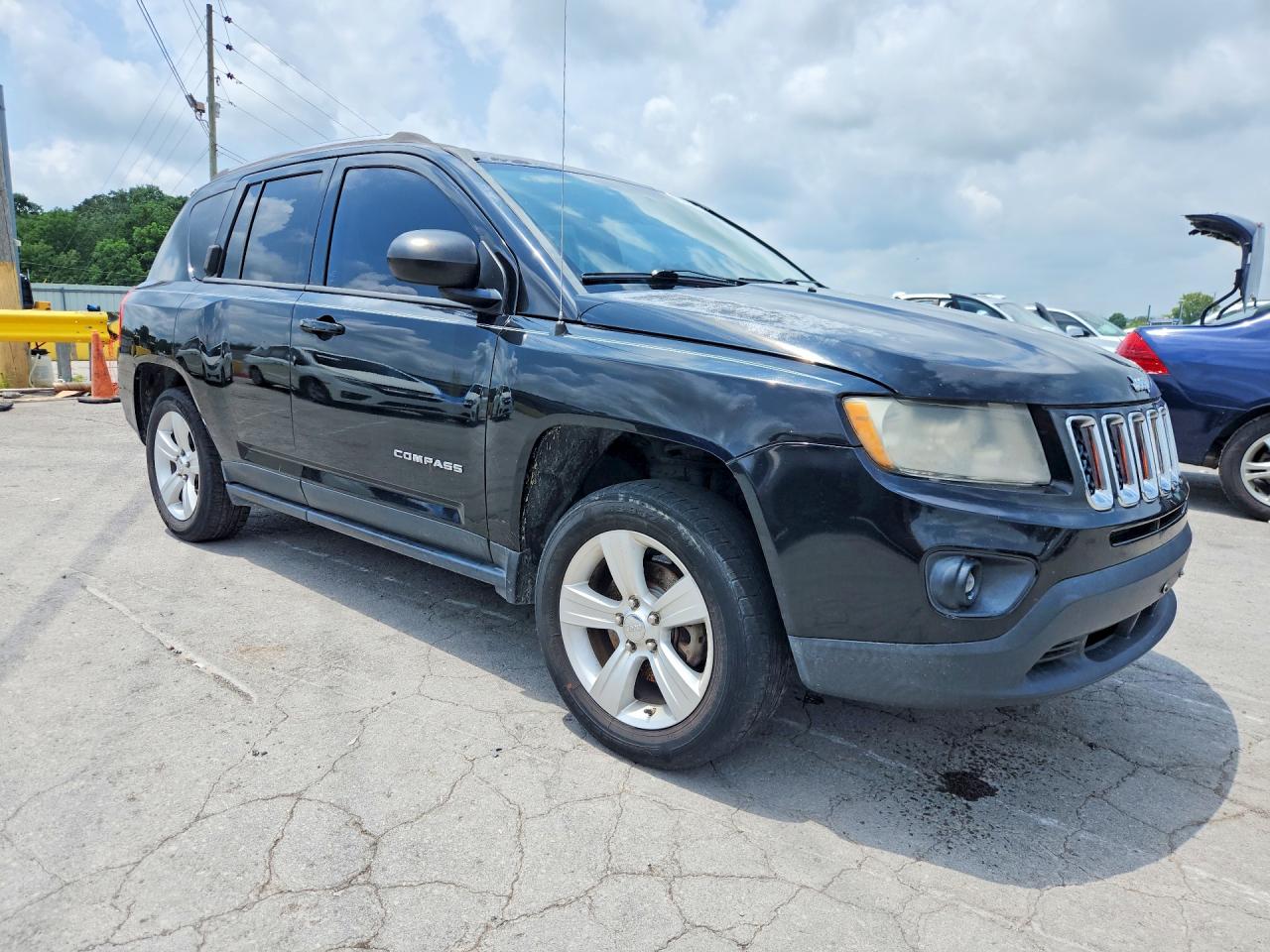 2012 Jeep Compass Sport Black vin: 1C4NJCBB6CD627009