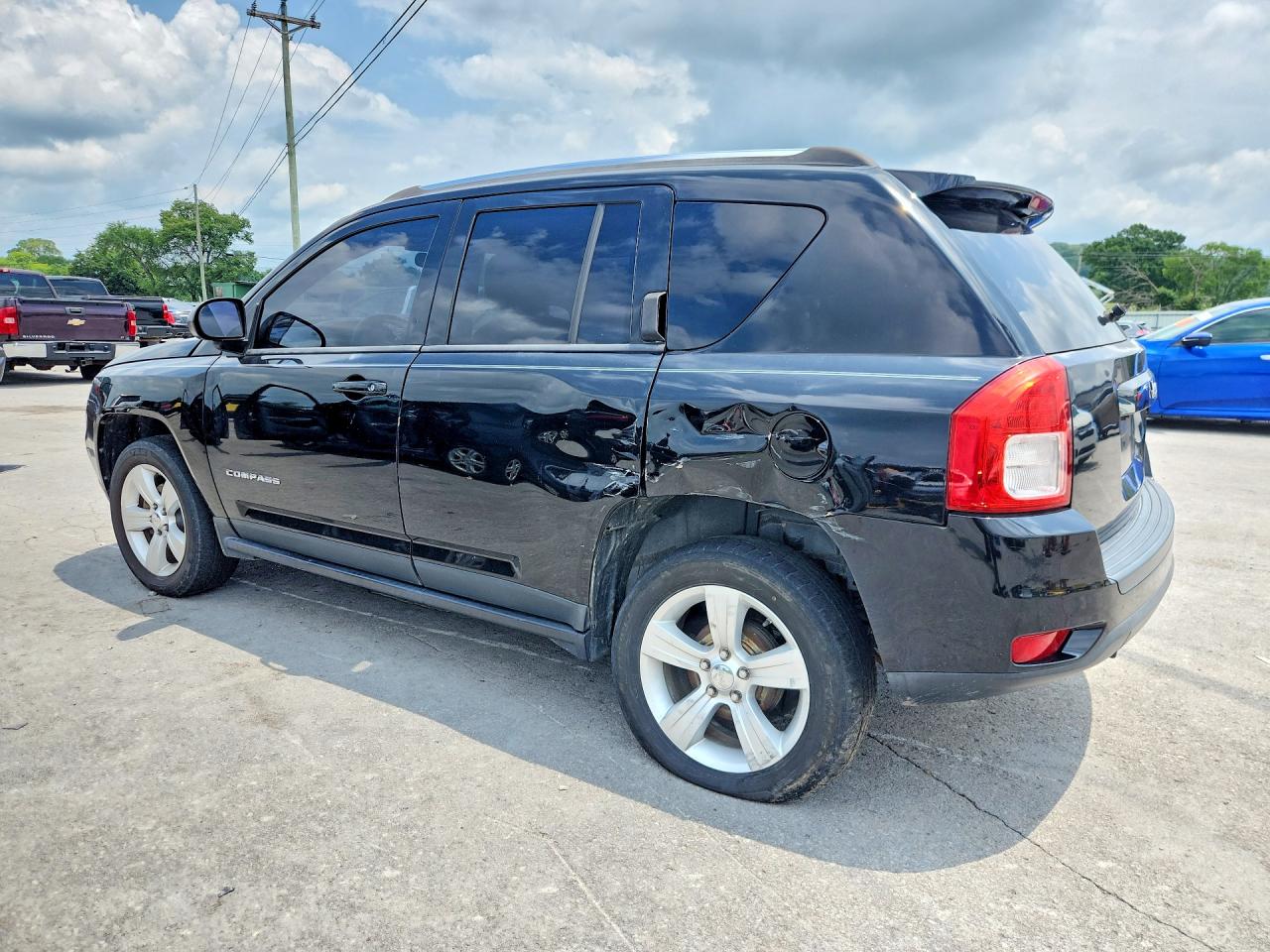2012 Jeep Compass Sport Black vin: 1C4NJCBB6CD627009